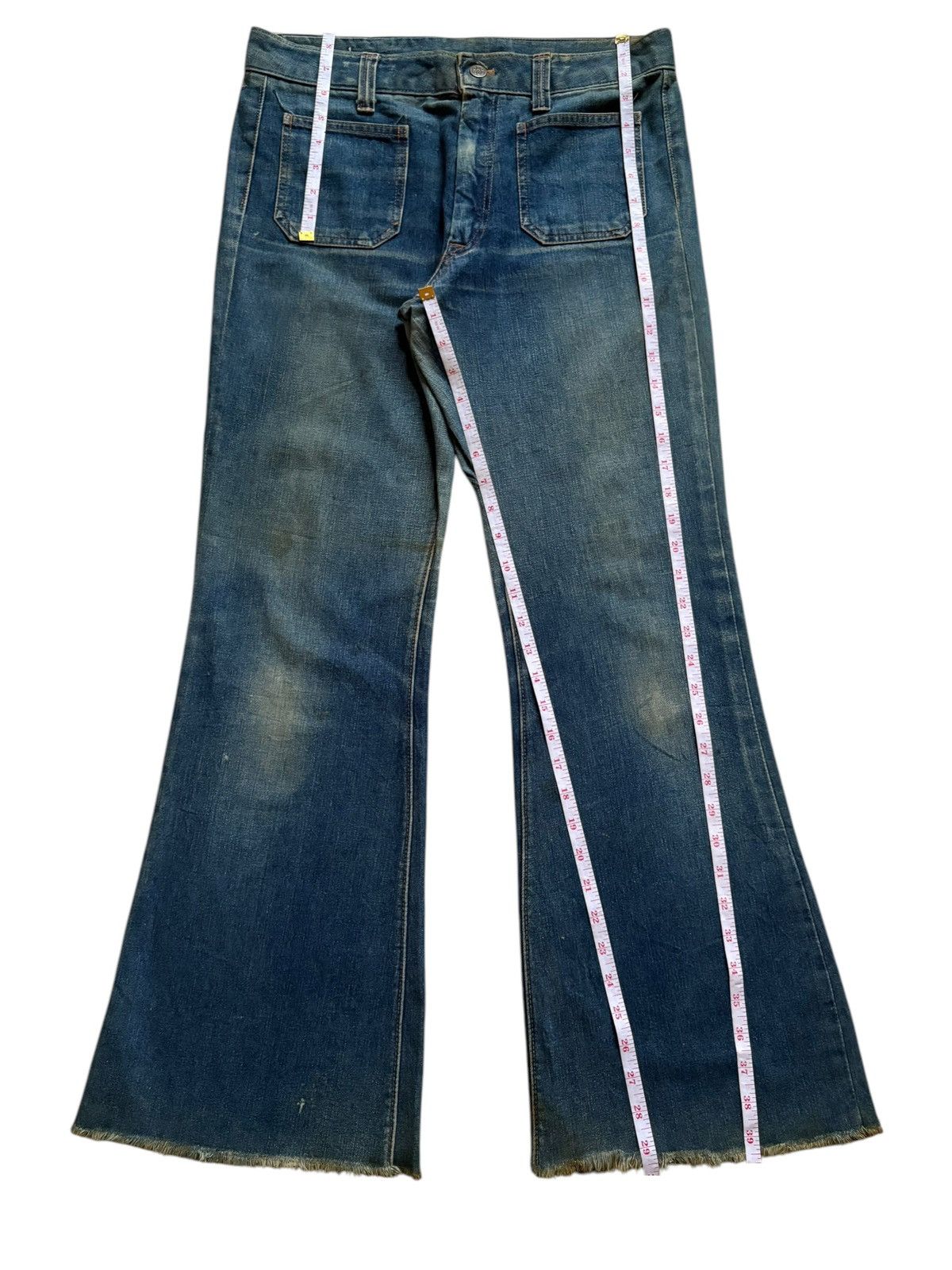Japanese Brand Vintage Japanese Brand Mud Wash Bush Flare Jeans Size 32" / US 10 / IT 46 - 14 Thumbnail