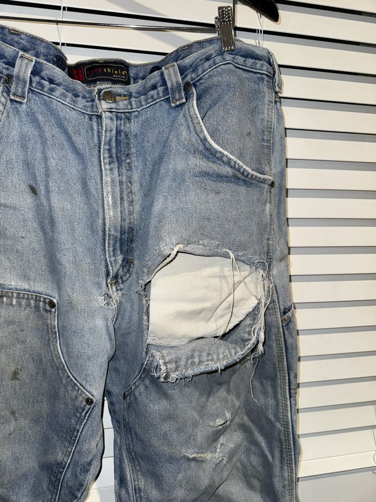 Carhartt Vintage thrashed carpenter denim jeans 36 Size US 36 / EU 52 - 3 Thumbnail