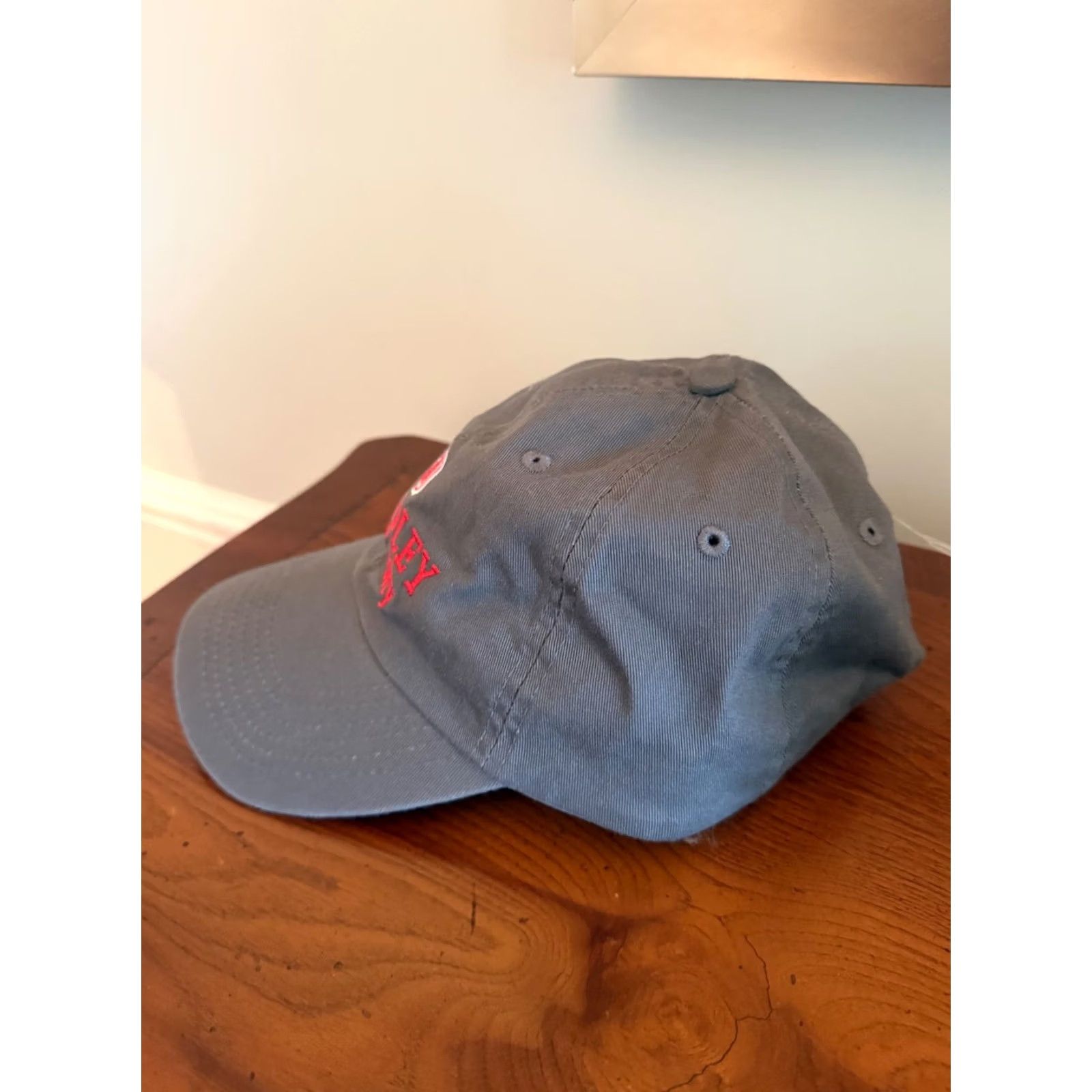 Vintage Bradley University Braves BU Strapback Cap Gray Mens Adjustable Hat NWOT EUC Size ONE SIZE - 2 Thumbnail