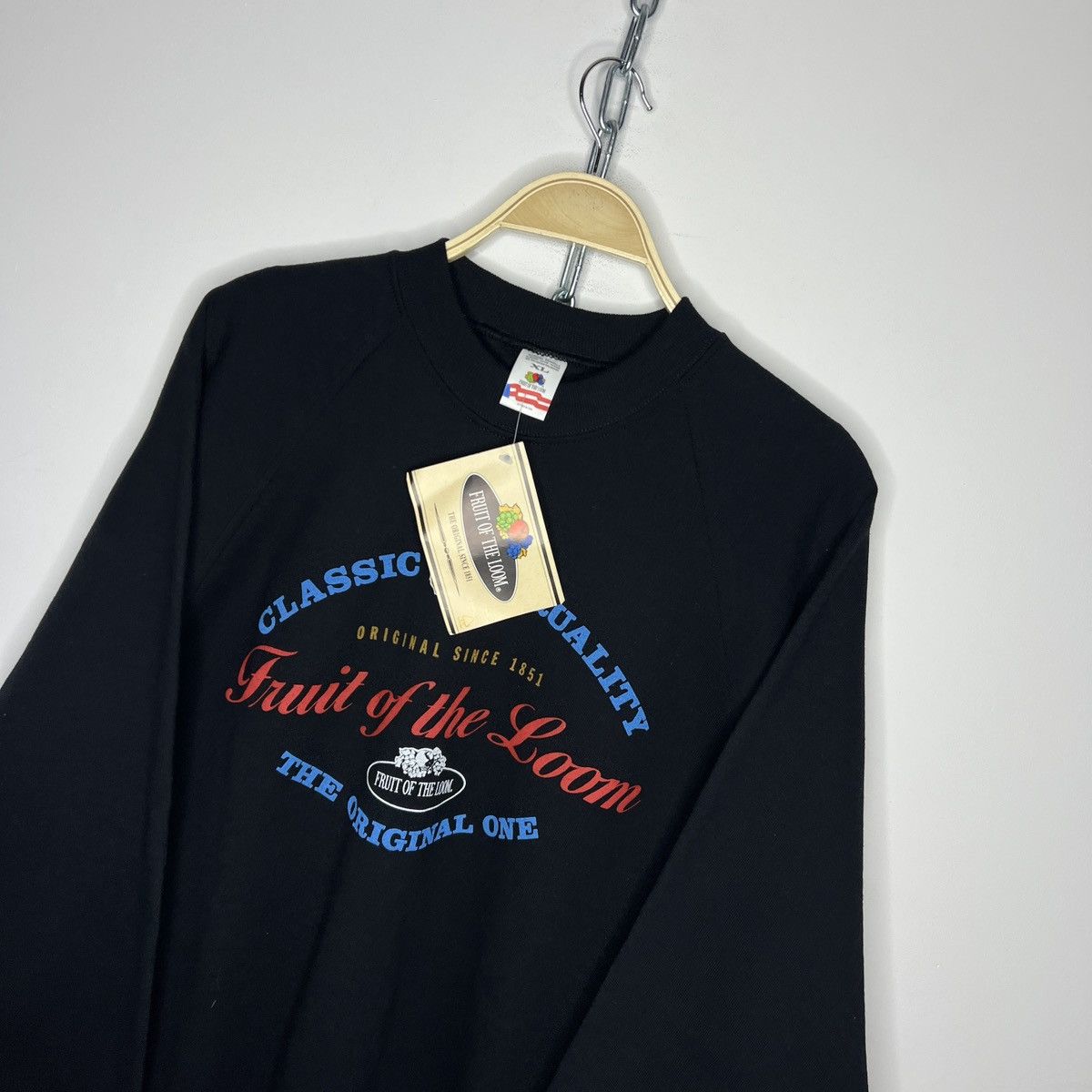Fruit Of The Loom × Vintage Vintage 90s Fruit of the loom sweatshirt Crewneck Size US XL / EU 56 / 4 - 4 Thumbnail