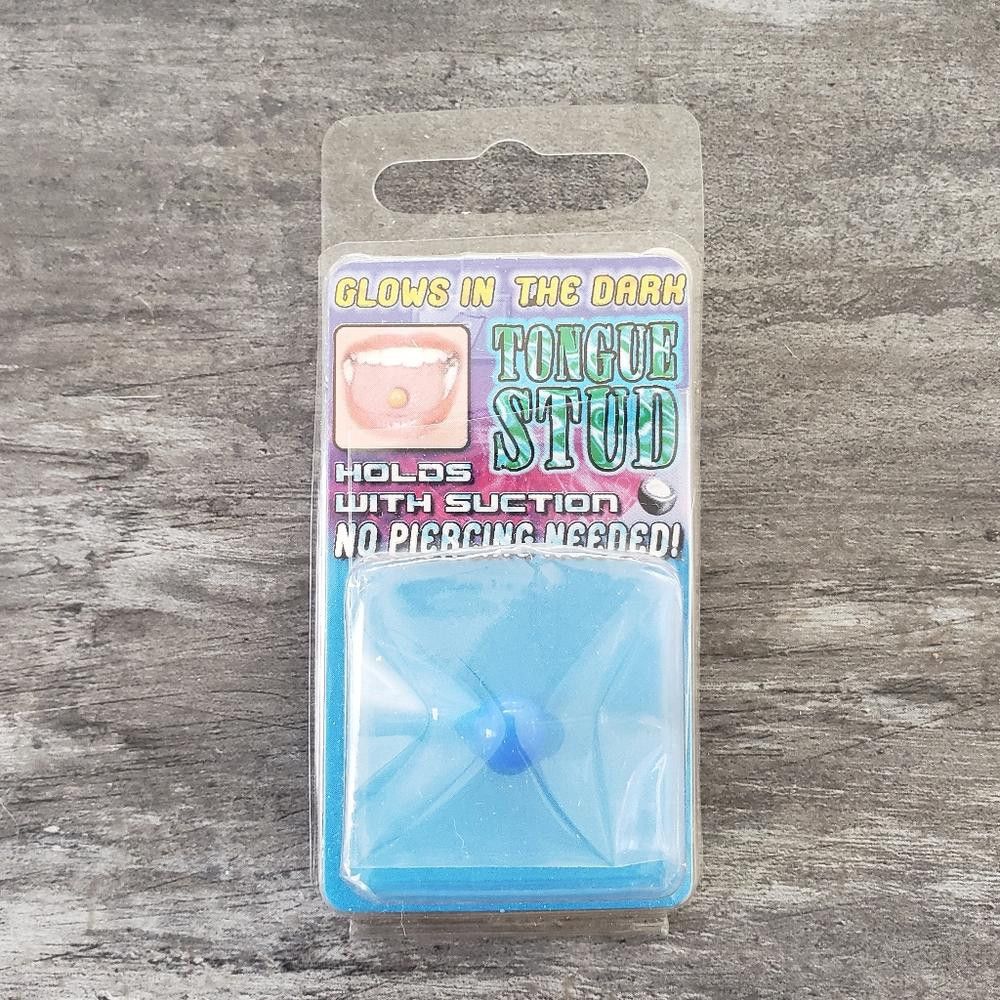 Designer Blue GITD Complimentary Tongue Stud Size ONE SIZE - 1 Preview