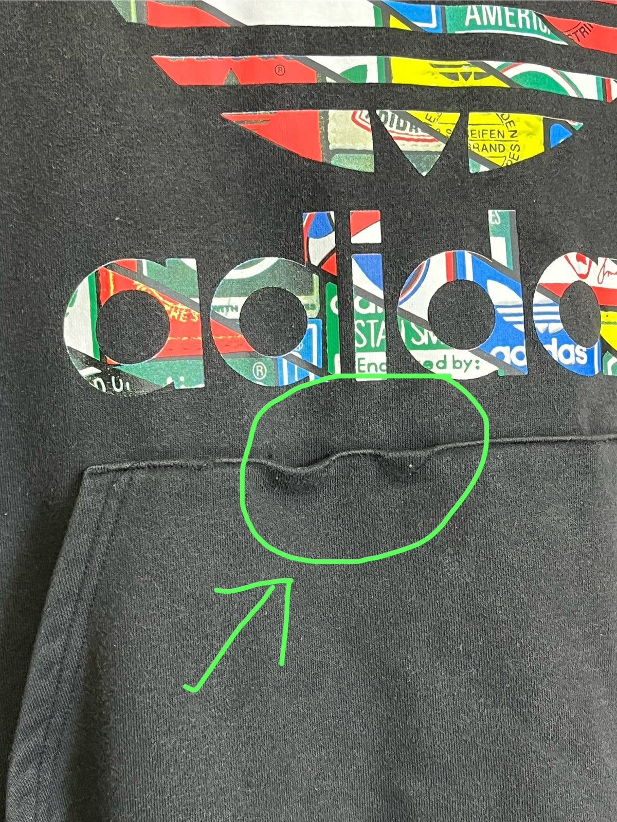 Adidas ADIDAS BIG LOGO PULLOVER HOODIES Size US L / EU 52-54 / 3 - 13 Thumbnail
