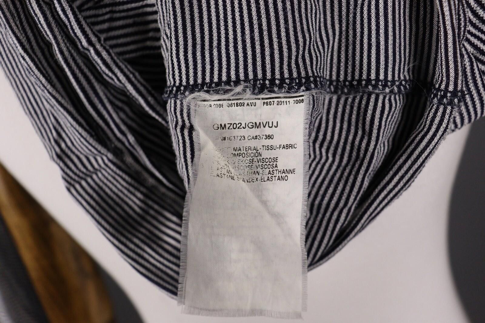 Armani Collezioni ARMANI COLLEZIONI Gray Stripe Top Shirt Blouse Size 48 Size M / US 6-8 / IT 42-44 - 10 Thumbnail