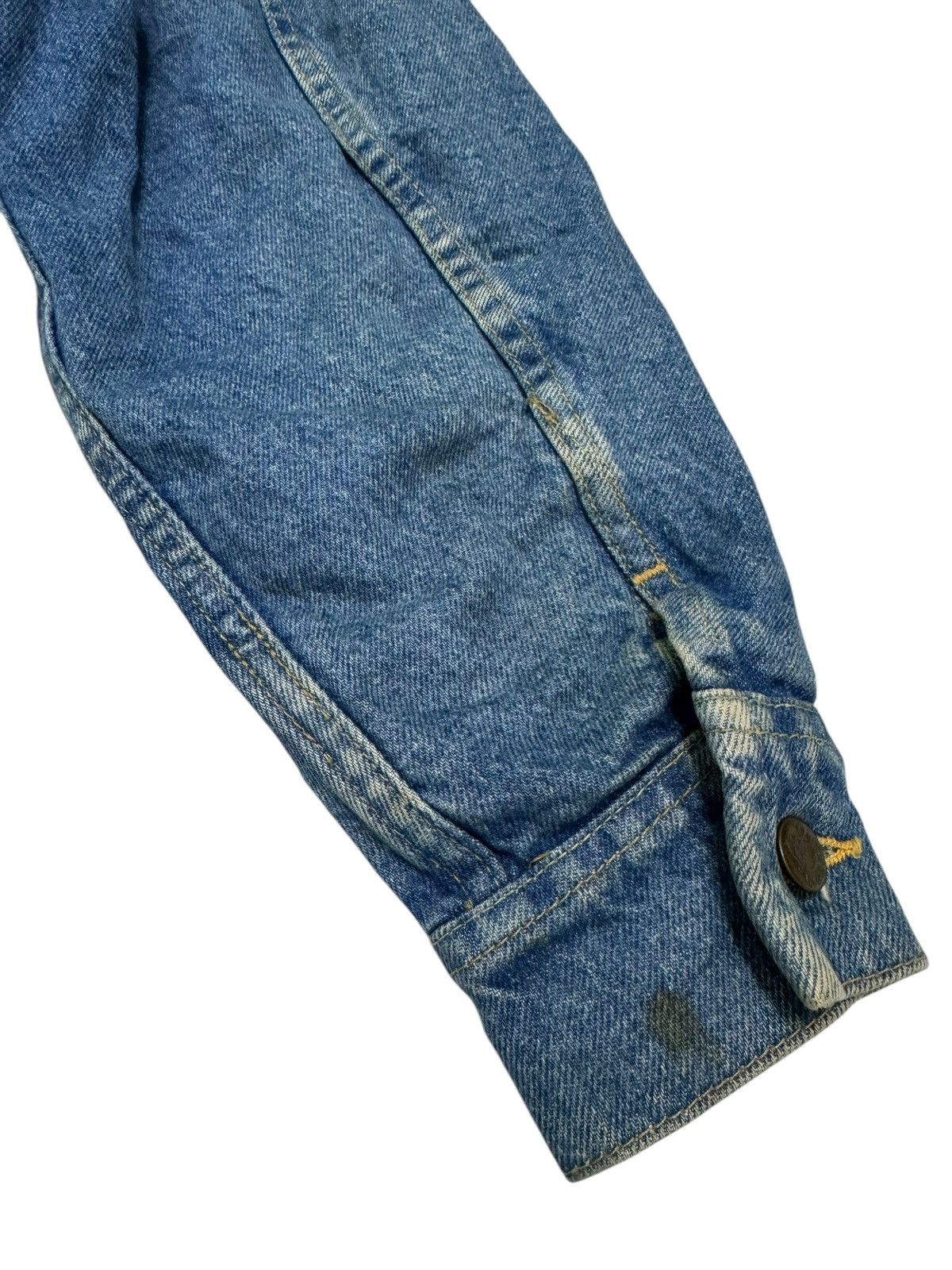 Lee Vintage Distressed Lee Raiders Sherpa Denim Jacket Size US S / EU 44-46 / 1 - 12 Thumbnail