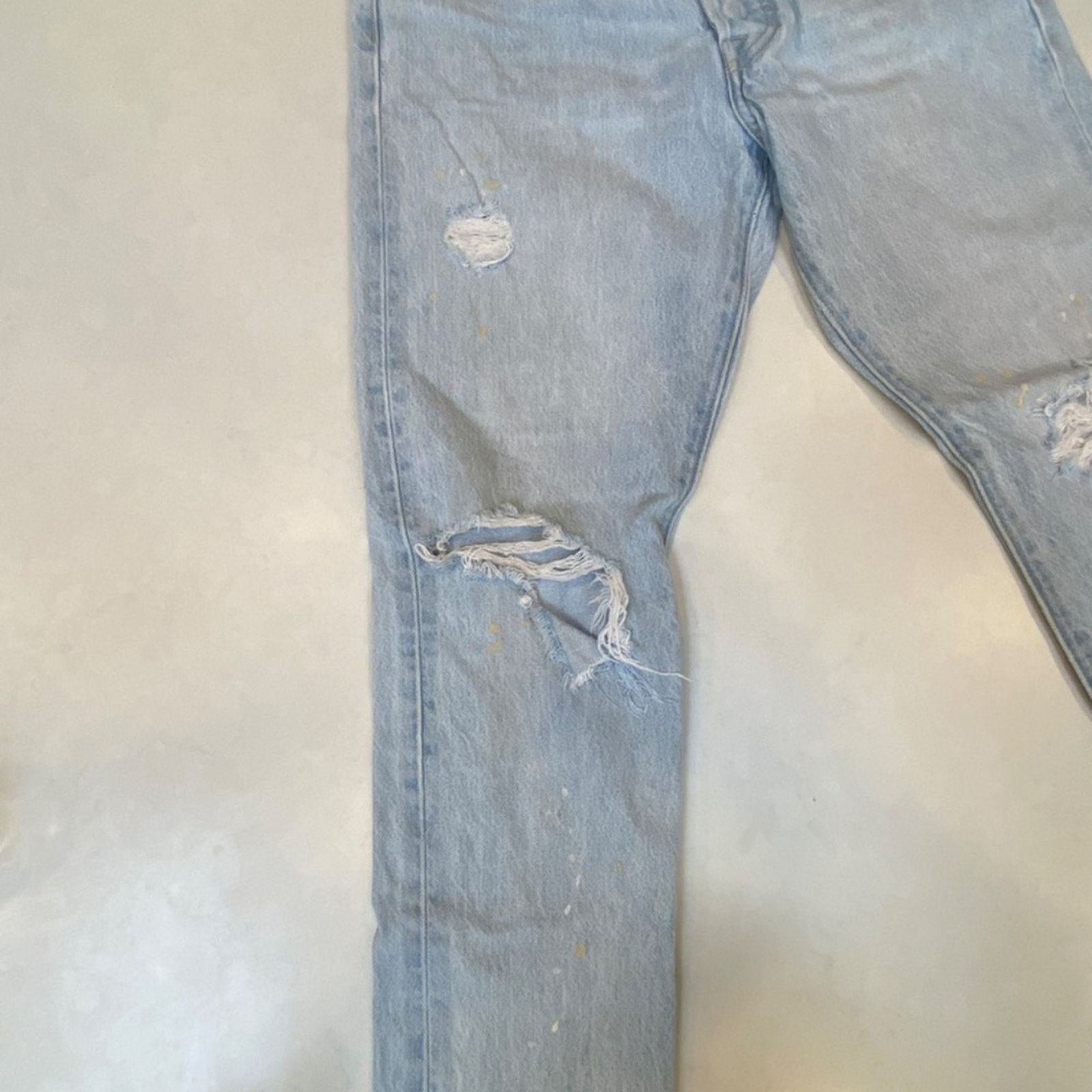 Levi's Levi 501 Skinny Button-Fly Distressed Raw Hem Jeans - 27x28 Size 27" / US 4 / IT 40 - 4 Thumbnail