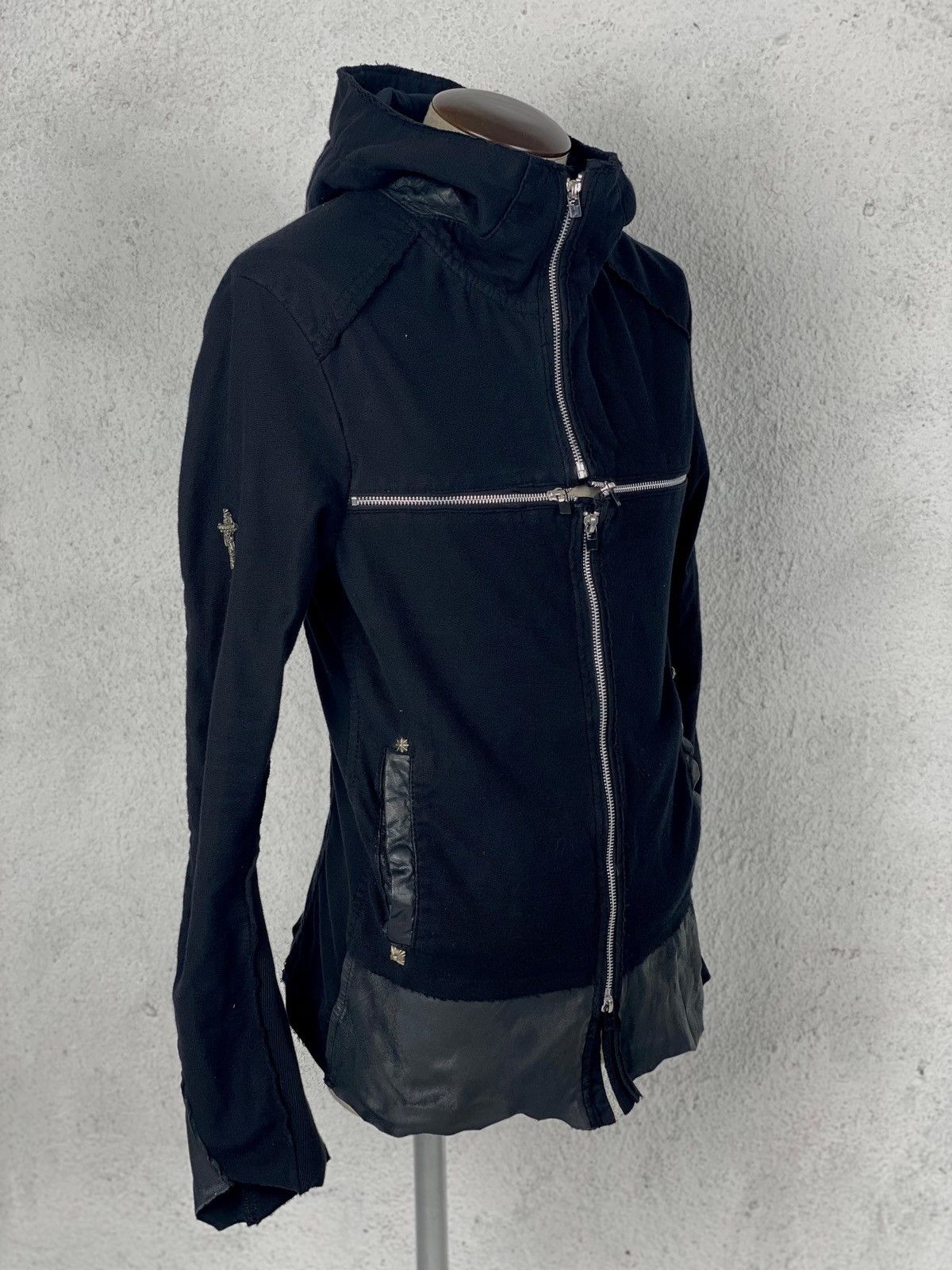 ジャケット・アウター 00s 14th Addiction Cross Zip Hoodie y2k Cross Hoodie Black – 14th Addiction