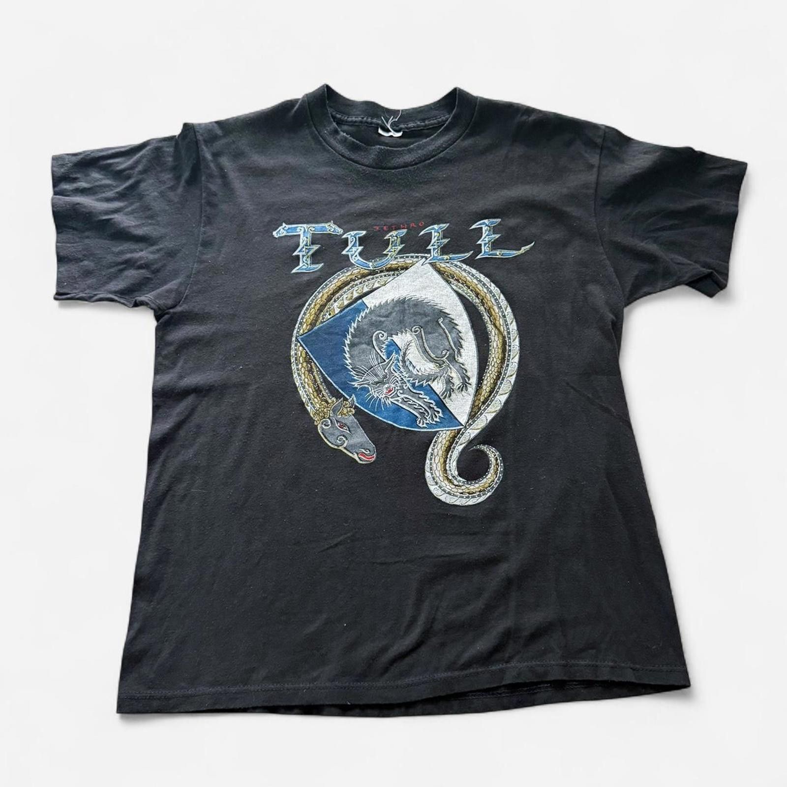 Other RARE Vintage 1987 JETHRO TULL Rock T-Shirt Here And There Size US M / EU 48-50 / 2 - 1 Thumbnail