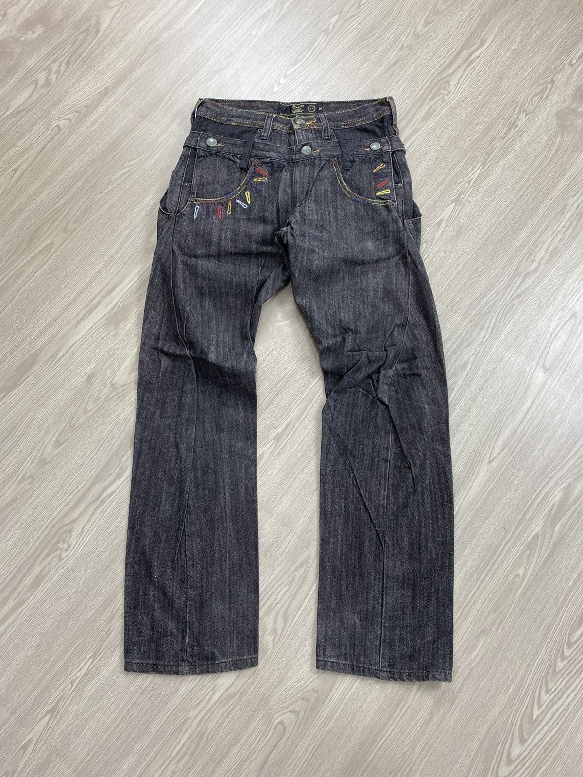 Number (N)ine 🇯🇵2000s Breathmint Double Waist Punk Multipocket Y2K Jeans Size US 29 - 3 Thumbnail