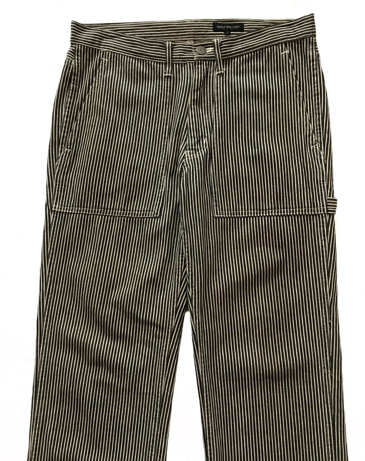 Beauty Beast × Japanese Brand WORLD WIDE LOVE HICKORY CARPENTER TROUSER PANTS Size US 30 / EU 46 - 2 Thumbnail