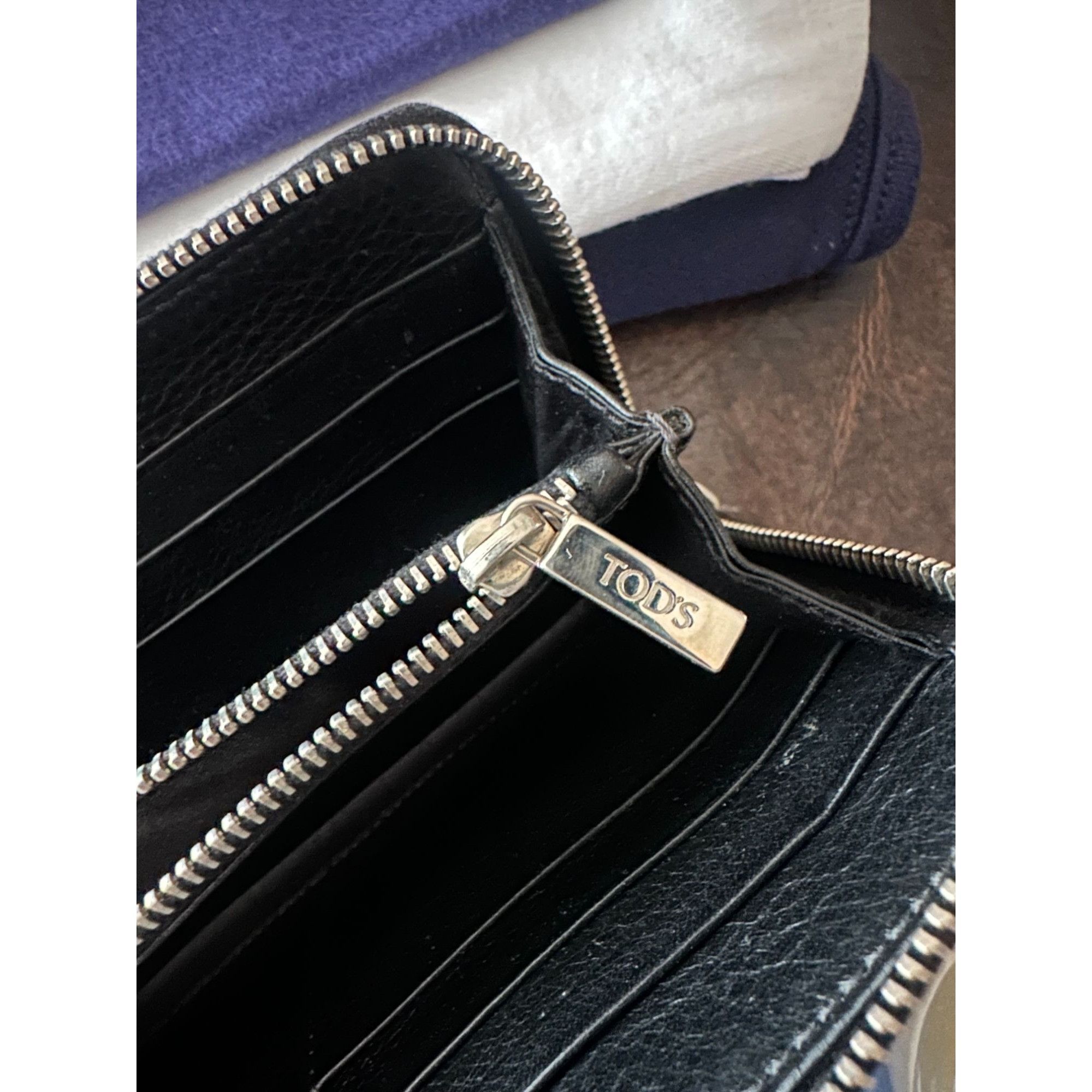 Tod's Tod's black leather zip-around wallet Size ONE SIZE - 3 Thumbnail