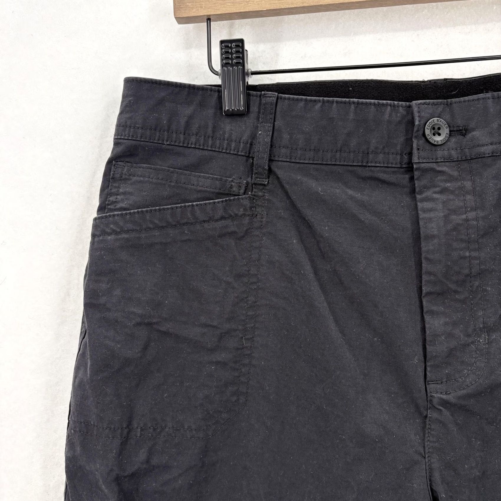 Eddie Bauer Eddie Bauer Travex Pants Womens 10 Black Straight Leg Stretch Twill Hiking Trail Size 32" / US 10 / IT 46 - 3 Thumbnail