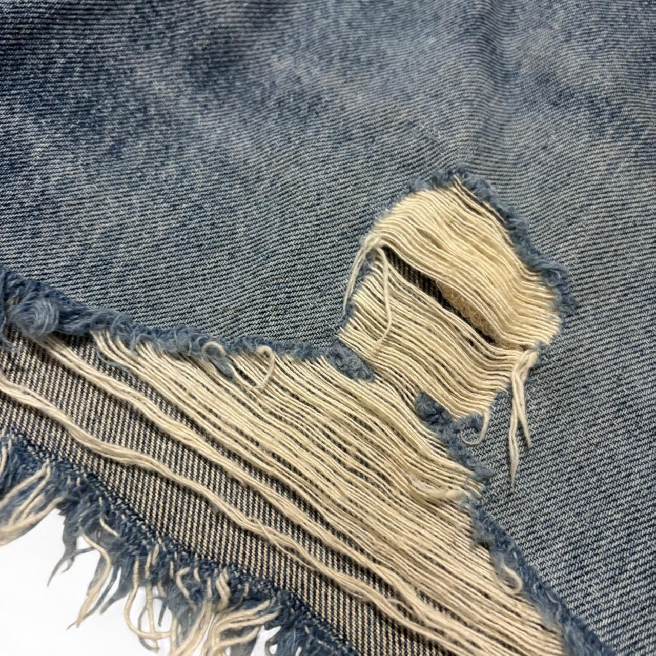 Vintage Vintage 90s Midwash Faded Distressed Blue Denim Jorts Shorts Size US 36 / EU 52 - 3 Thumbnail