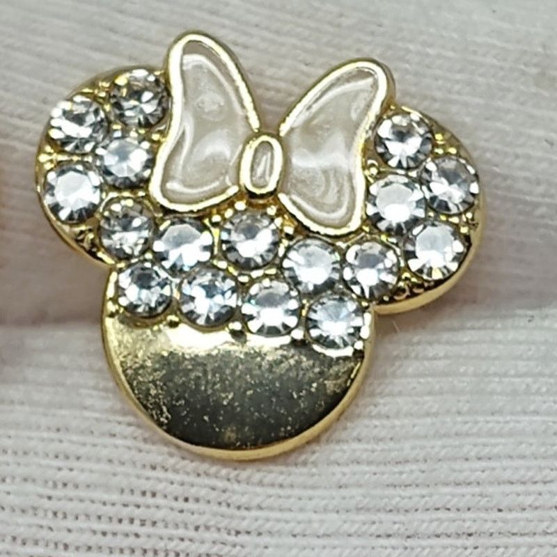 Disney Disney x BaubleBar Minnie Mouse Gold Tone Stud Earrings Size ONE SIZE - 5 Thumbnail