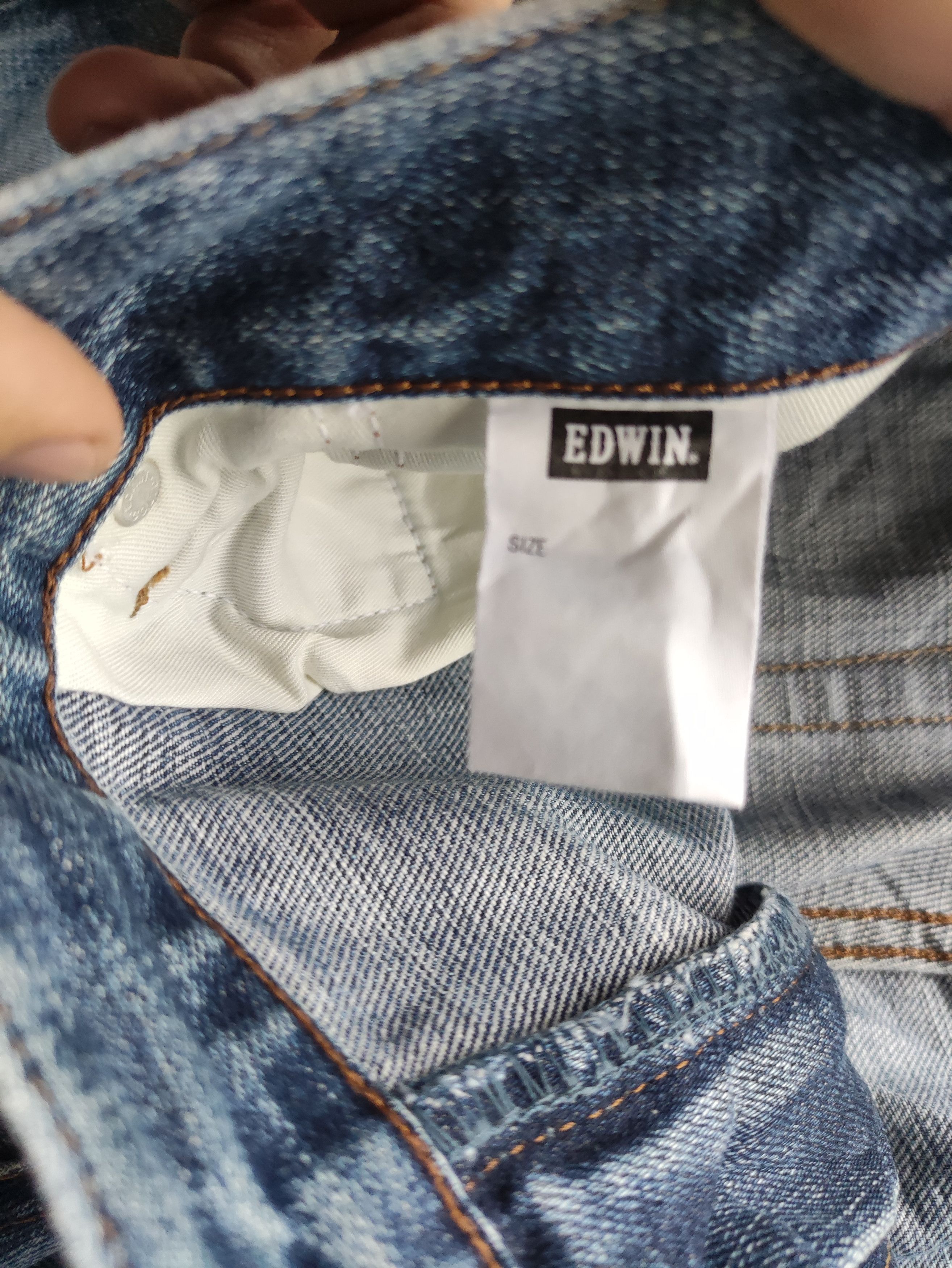 Edwin Vintage Edwin 503 Japan Distressed Faded Denim Size US 35 - 7 Thumbnail