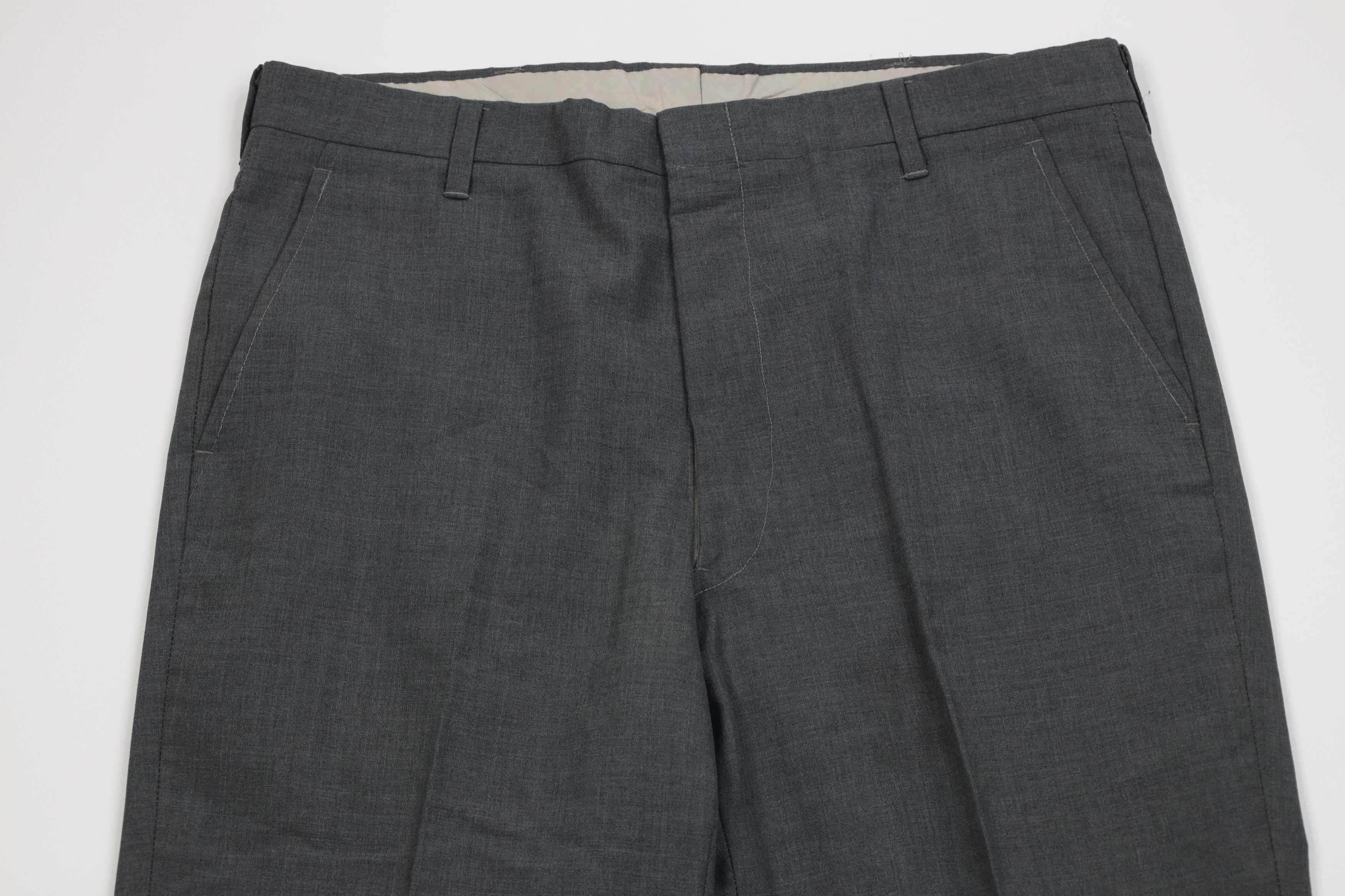 Vintage Vintage 60s 70s Streetwear Wide Leg Chino Pants Gray USA Size US 34 / EU 50 - 2 Thumbnail