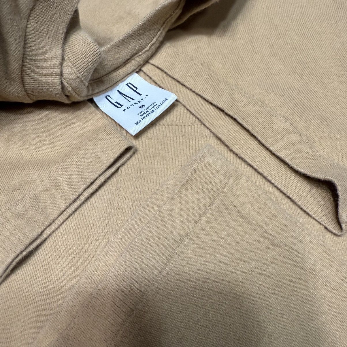 Unsound Rags Vintage Gap Tan Blank 90s Single Stitch Pocket Tshirt Size US M / EU 48-50 / 2 - 5 Thumbnail