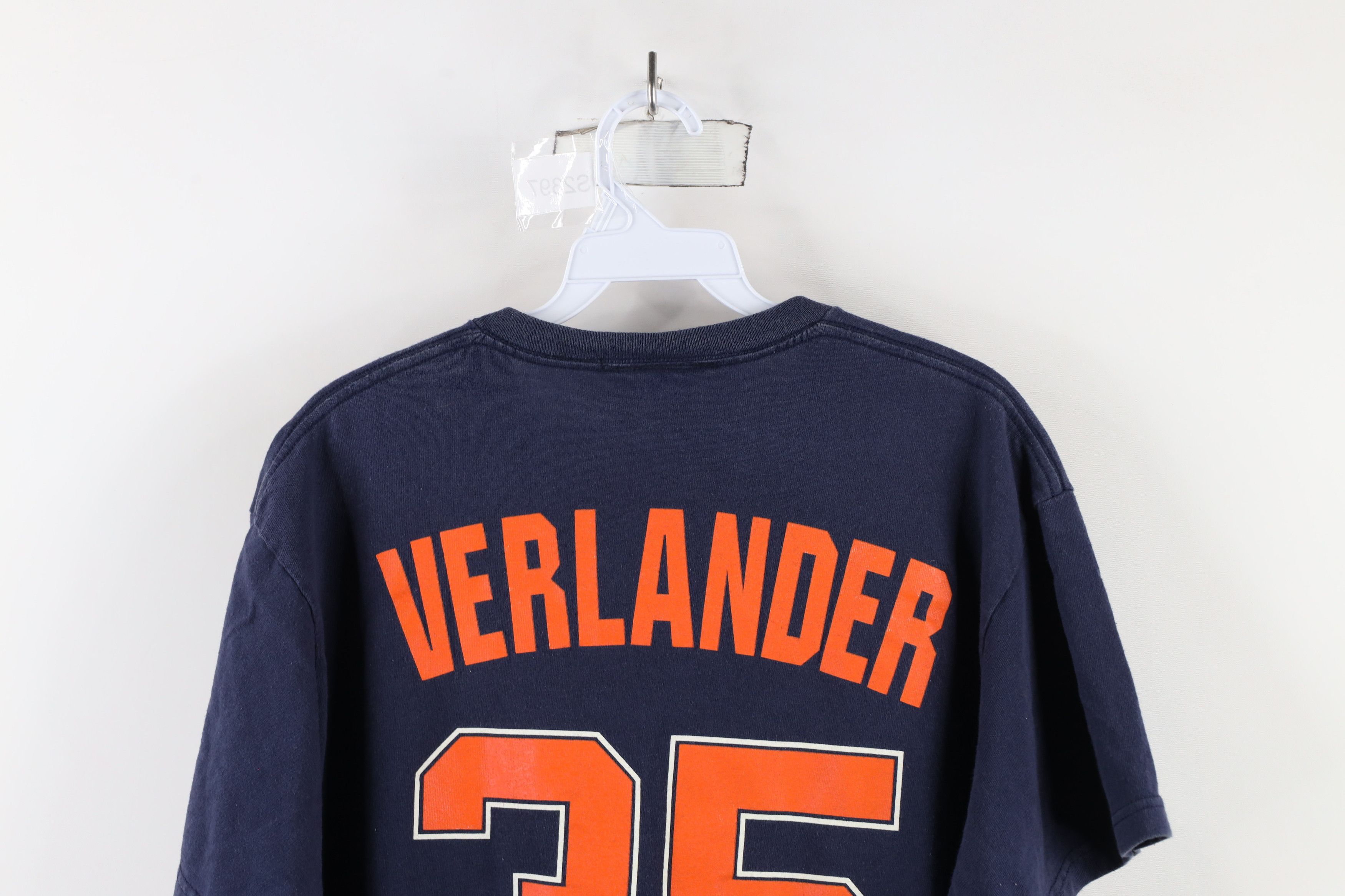 Vintage Vintage Y2K Justin Verlander Detroit Tigers Baseball T-Shirt Size US L / EU 52-54 / 3 - 12 Thumbnail