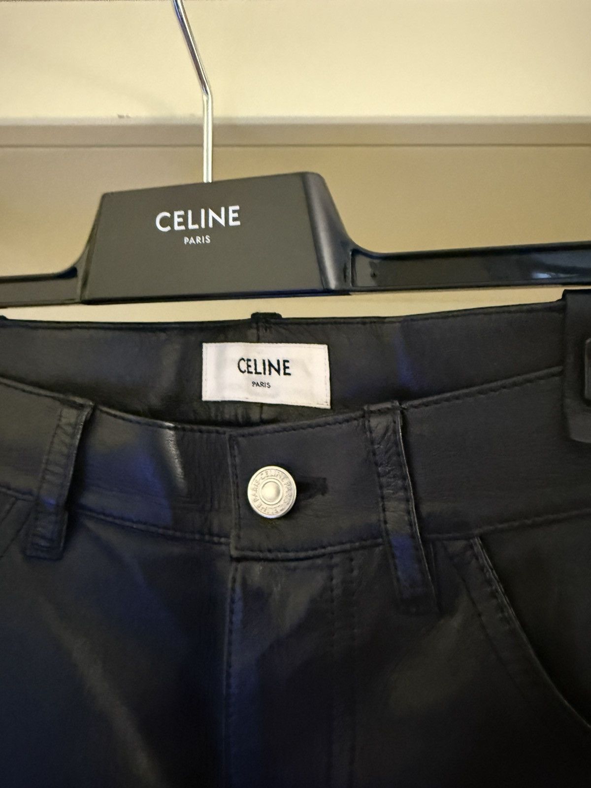 Celine Hedi Slimane for Celine Dylan leather pants Size US 29 - 3 Thumbnail