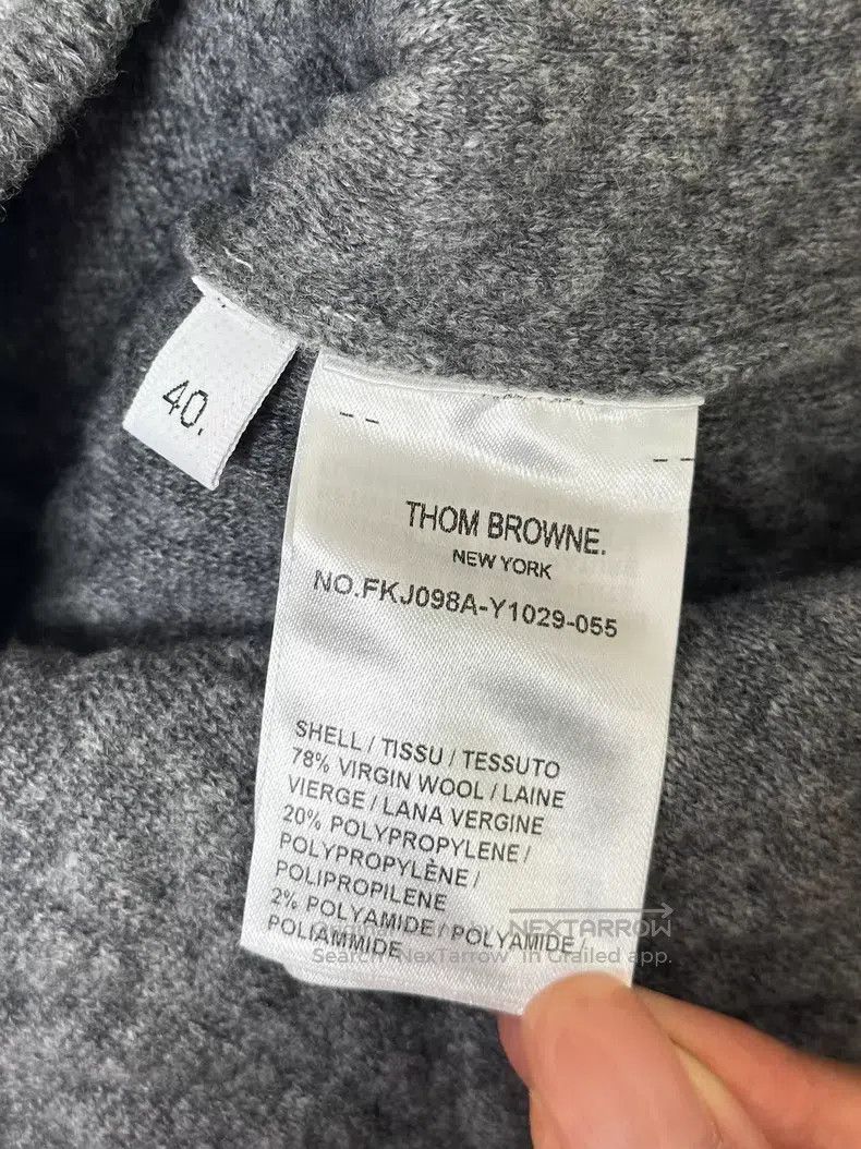 Thom Browne Thom Browne Single Button Round Neck Long Sleeve Jacket Size US XXS / EU 40 - 6 Thumbnail