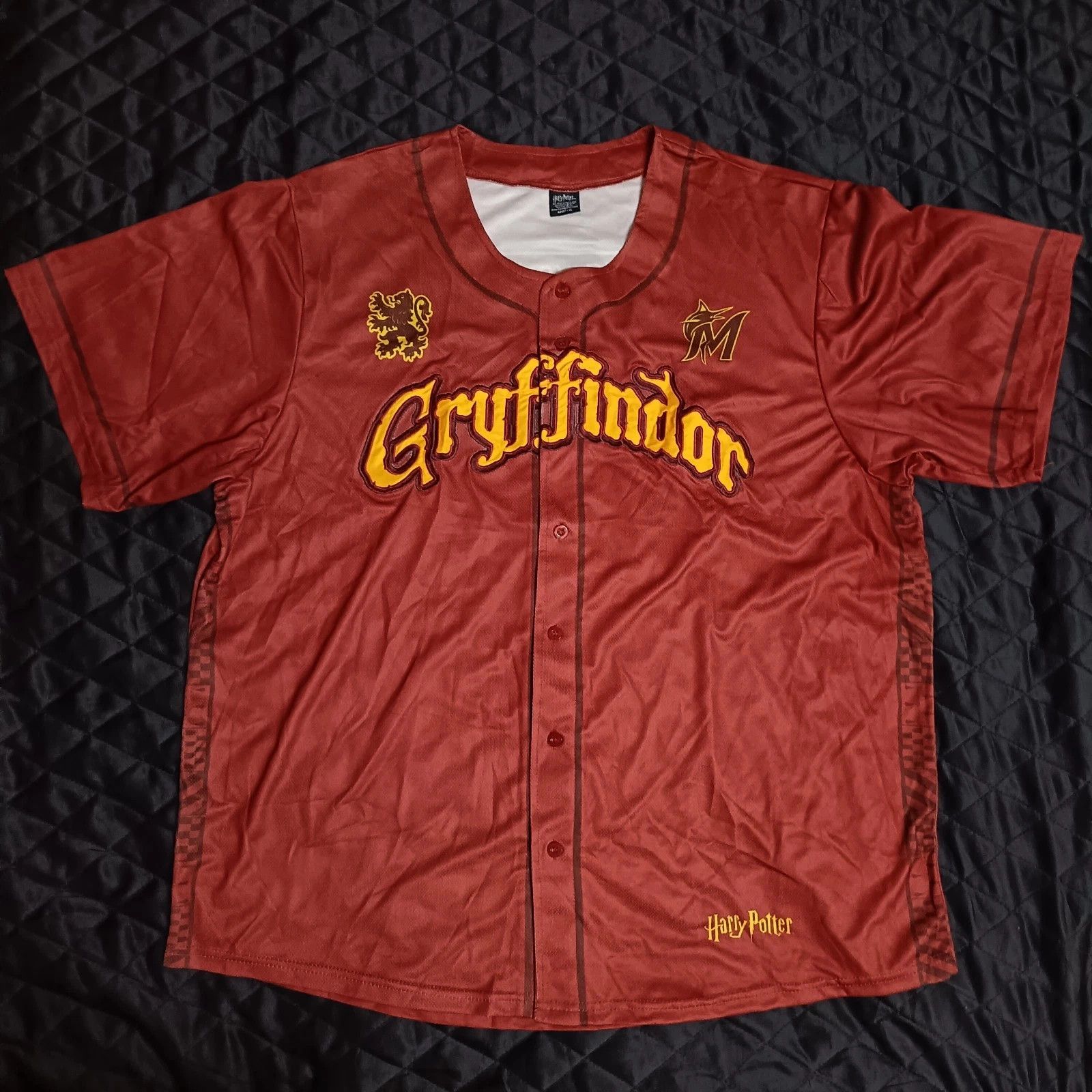 MLB Miami Marlins Harry Porter Gryffindor SGA Baseball Jersey Size US XL / EU 56 / 4 - 1 Thumbnail