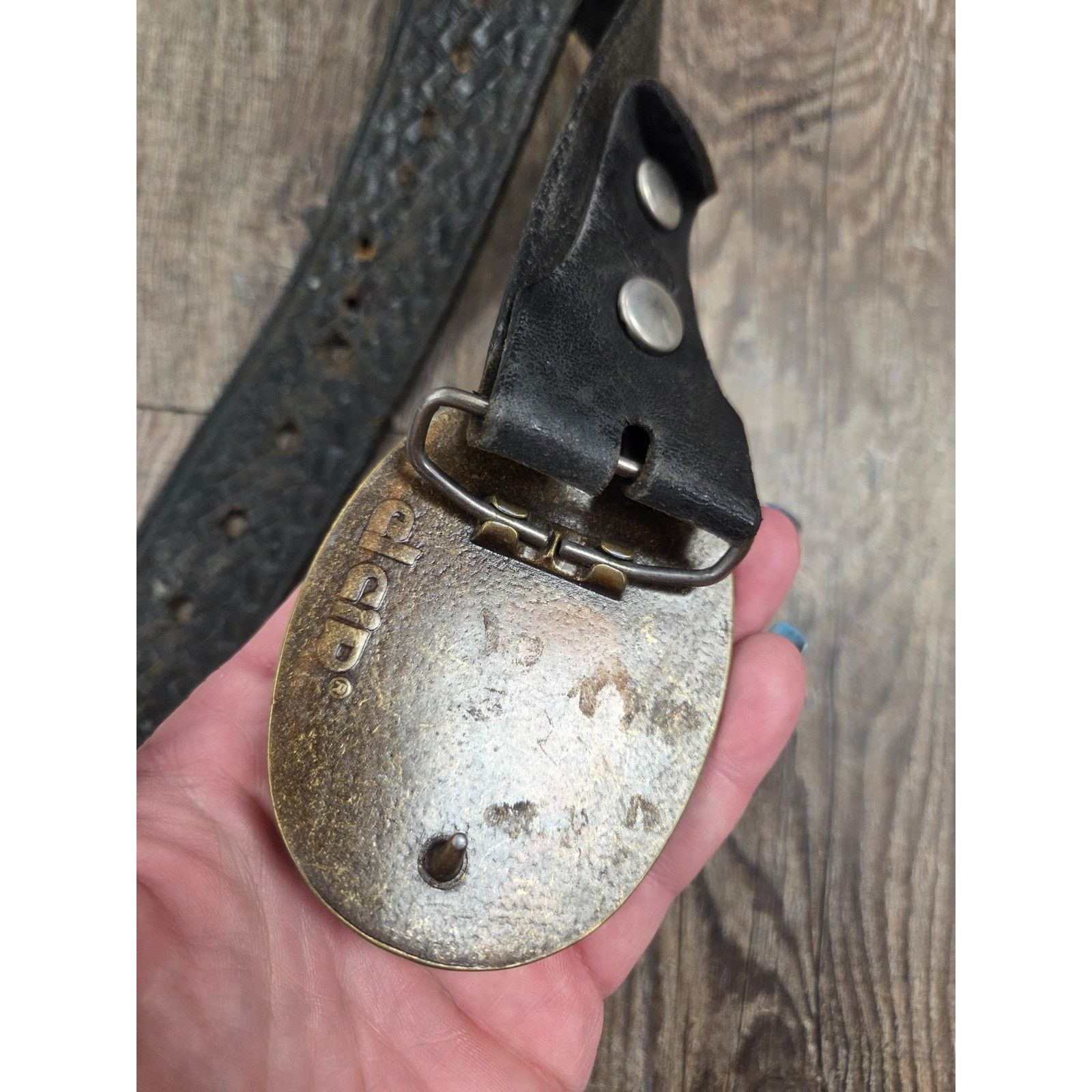 Other El Cid Black Leather Men's Vintage Belt Size 36-42" Size 36 - 4 Thumbnail