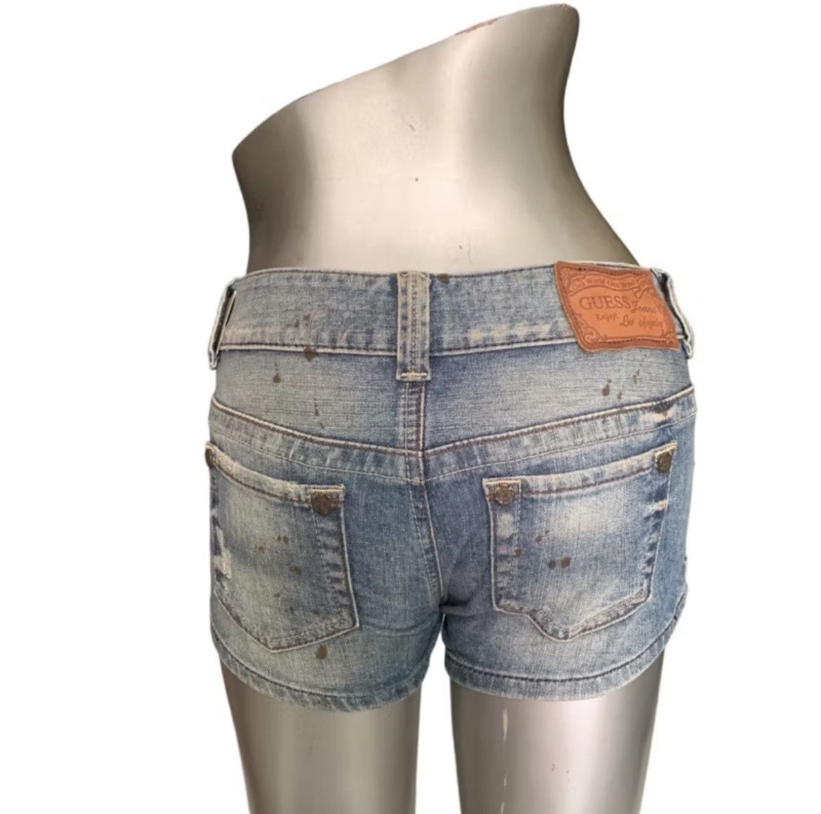 Guess Vintage Guess denim suede shorts Size 28" / US 6 / IT 42 - 2 Thumbnail