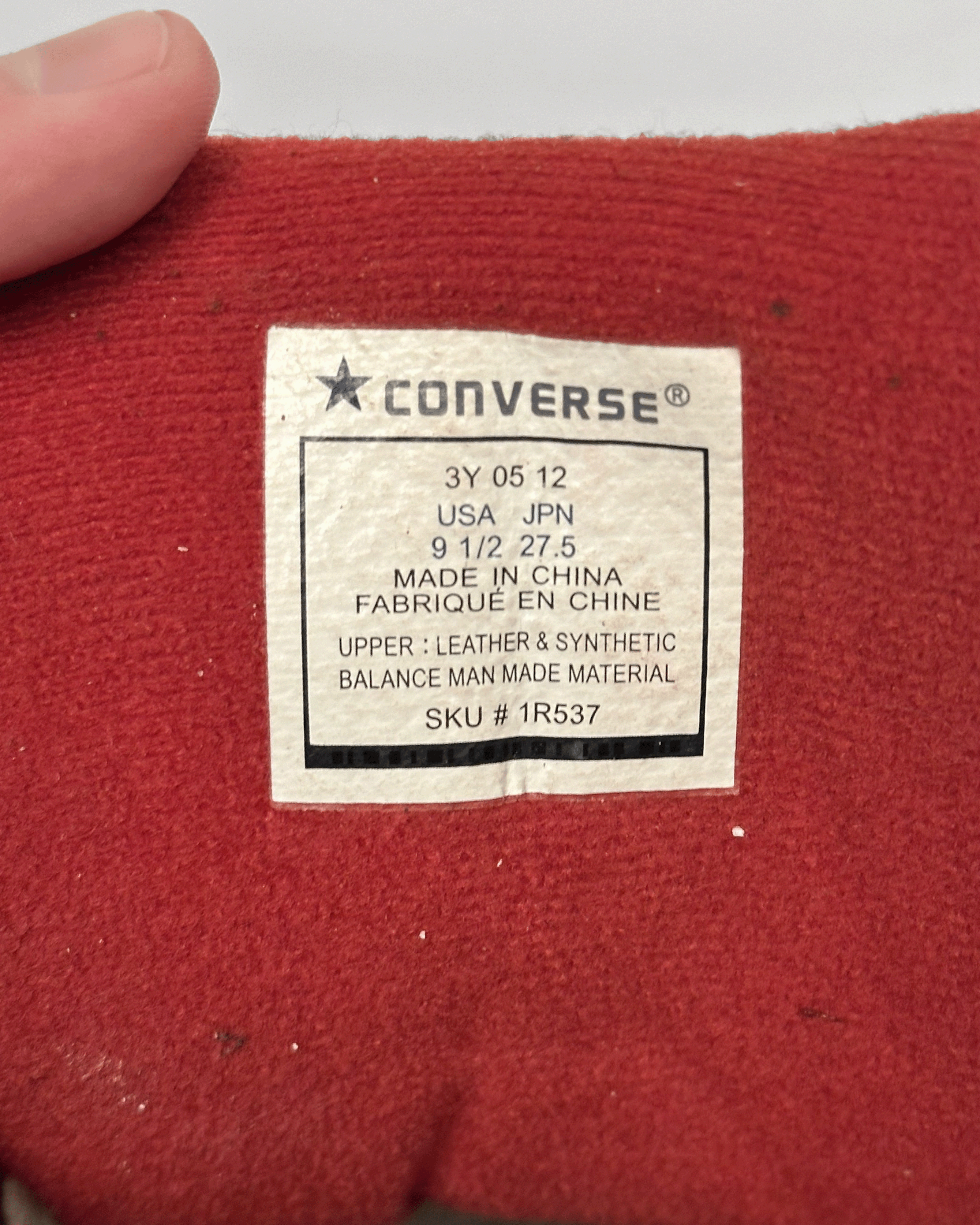 Converse × Number (N)ine Number Nine x Converse Weapon Sneakers Size US 9.5 / EU 42-43 - 11 Thumbnail