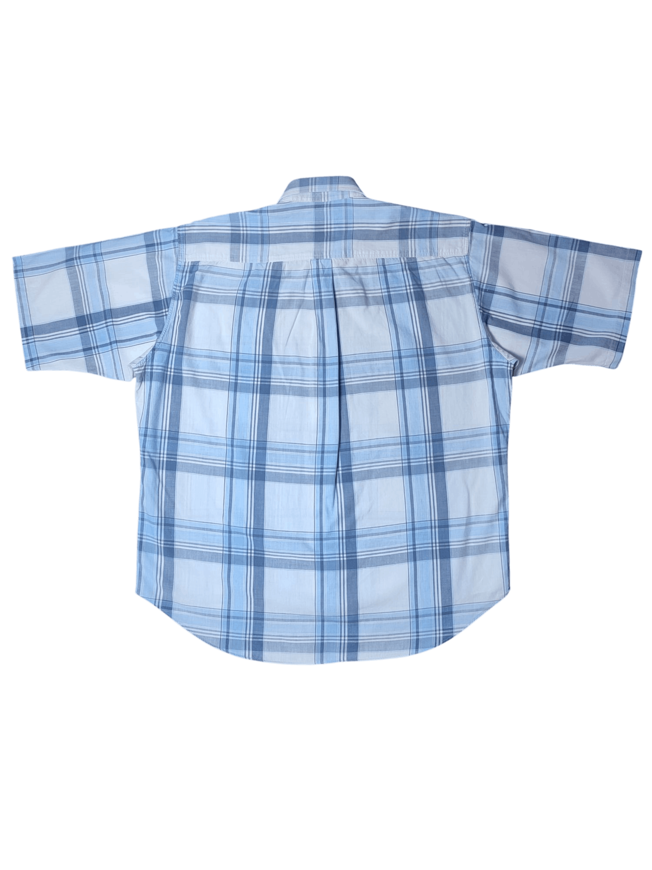 Burberry Burberry Blue Plaid Nova Check Button Up Shirt Vintage Size US L / EU 52-54 / 3 - 10 Thumbnail