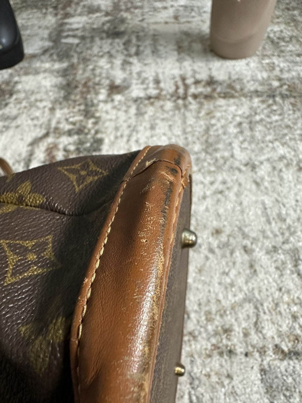 🔥 Louis Vuitton Monogram Bucket GM Bag French Co. Vintage