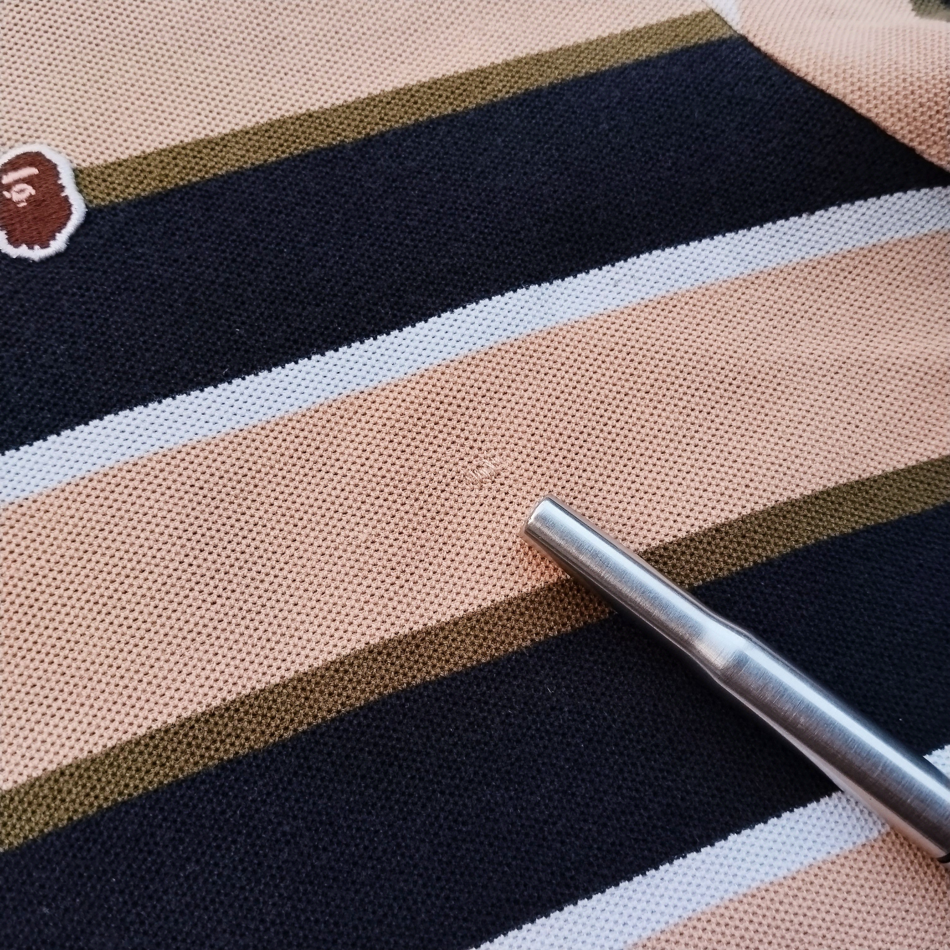 2007 Bape Stripe Polo