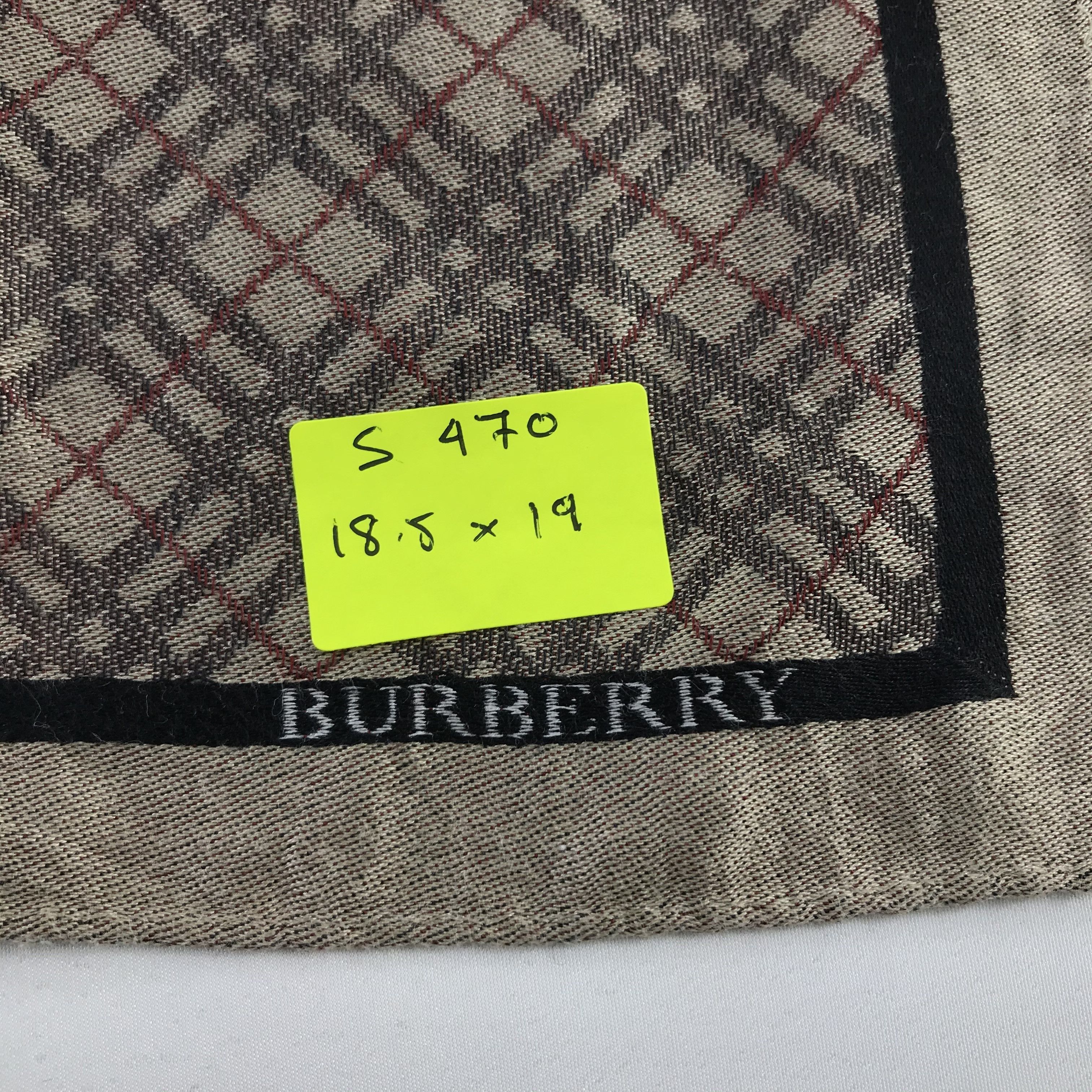 Burberry × Vintage Burberry Bandana / Handkerchief / Neckerchief - S470 Size ONE SIZE - 5 Thumbnail