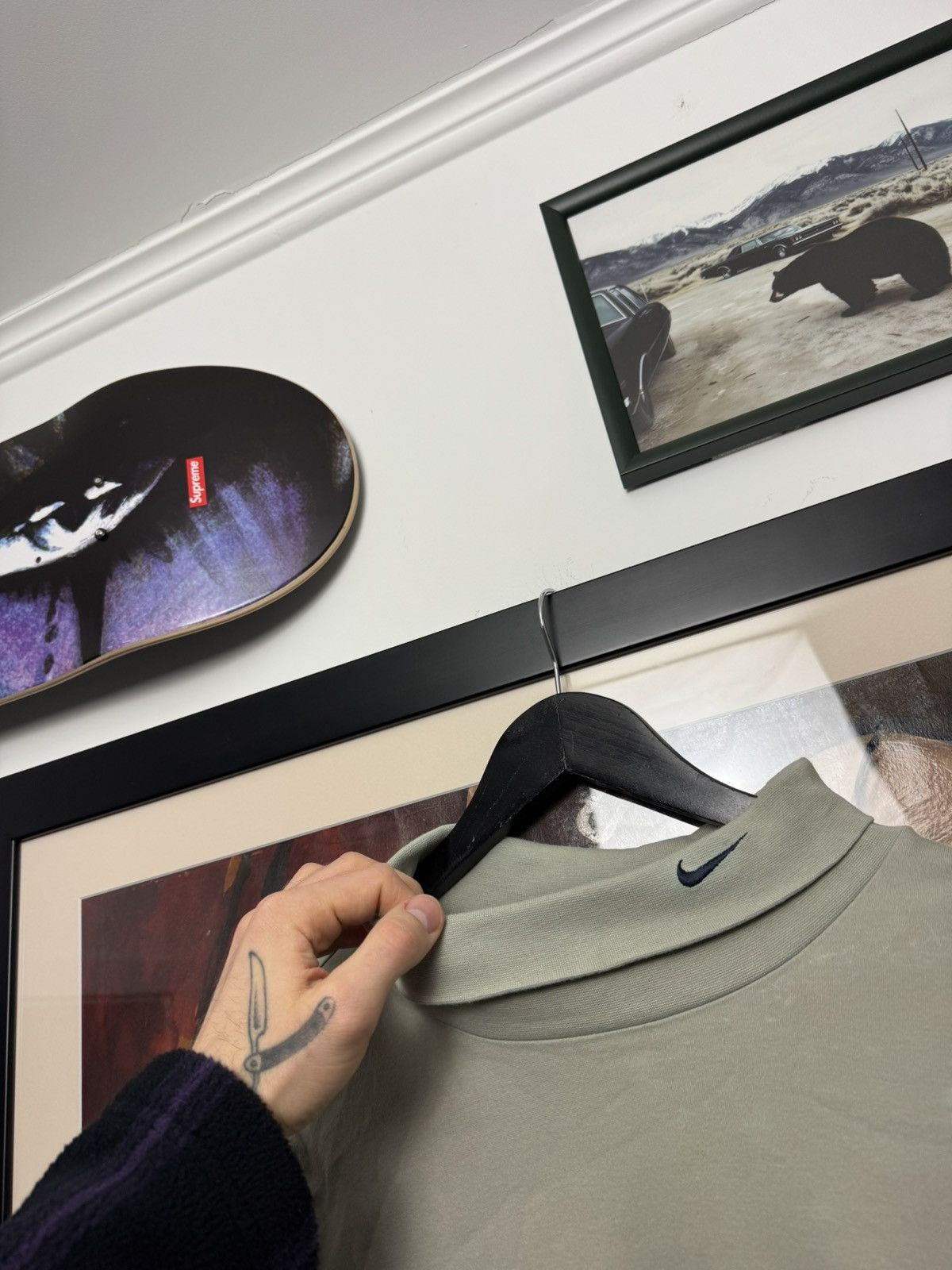 Nike Vintage Y2k Nike Turtleneck Long Sleeve Swoosh Logo Collar Size US XL / EU 56 / 4 - 2 Thumbnail