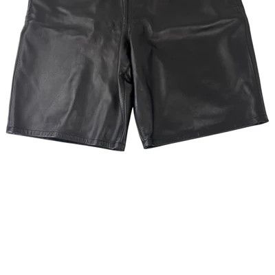 Stussy Big Ol Leather Shorts Black