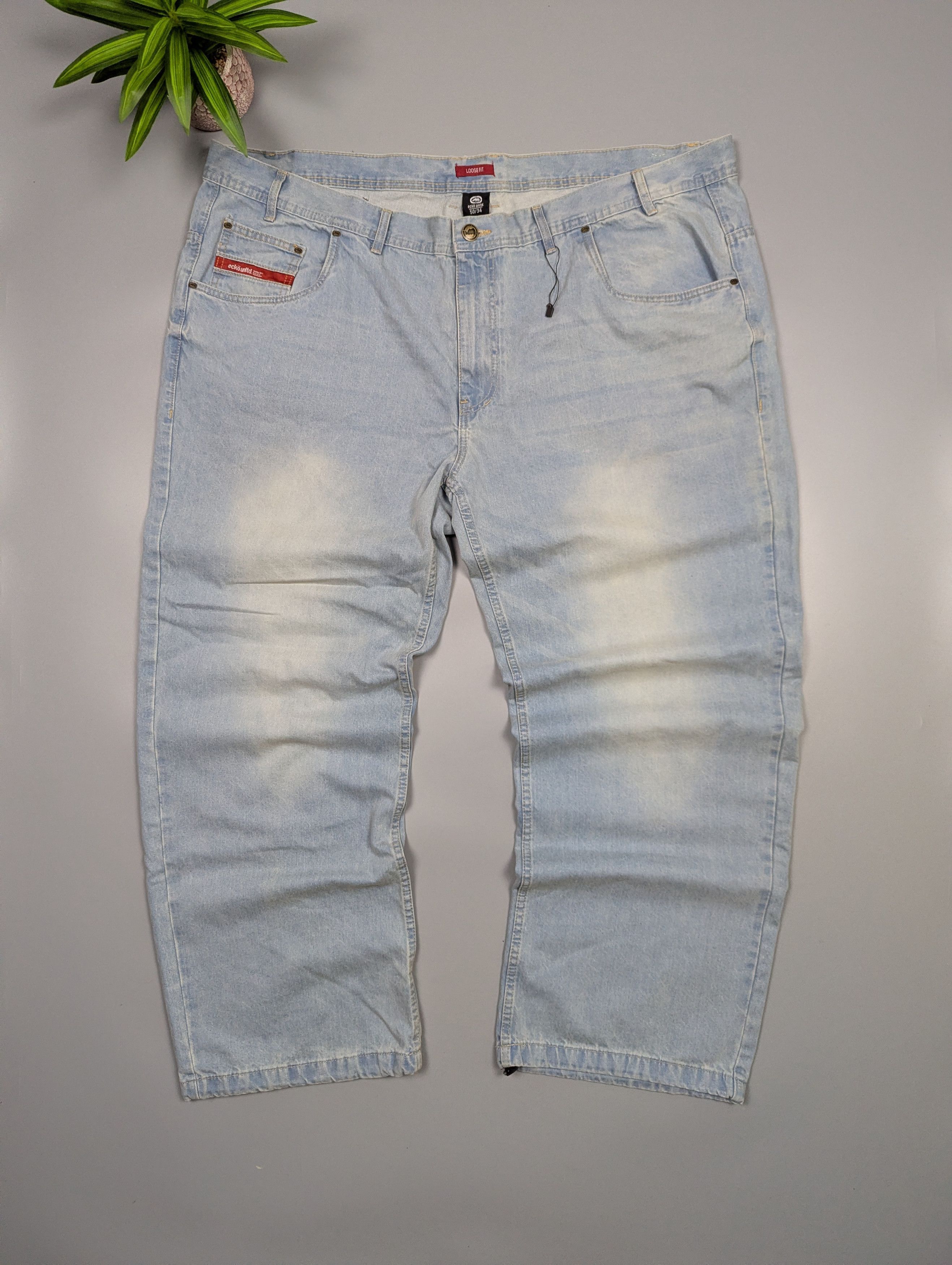 Ecko Unltd. NEW Ecko Unltd. "Fat Bro" Y2K Baggy Jeans W50 L34 Size US 44 / EU 60 - 10 Thumbnail