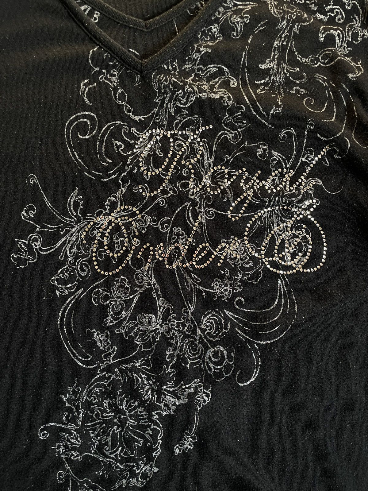 If Six Was Nine 2000s Japanese archive Vkei Glitter Floral 3/4 Sleeve Tee Size US S / EU 44-46 / 1 - 7 Thumbnail