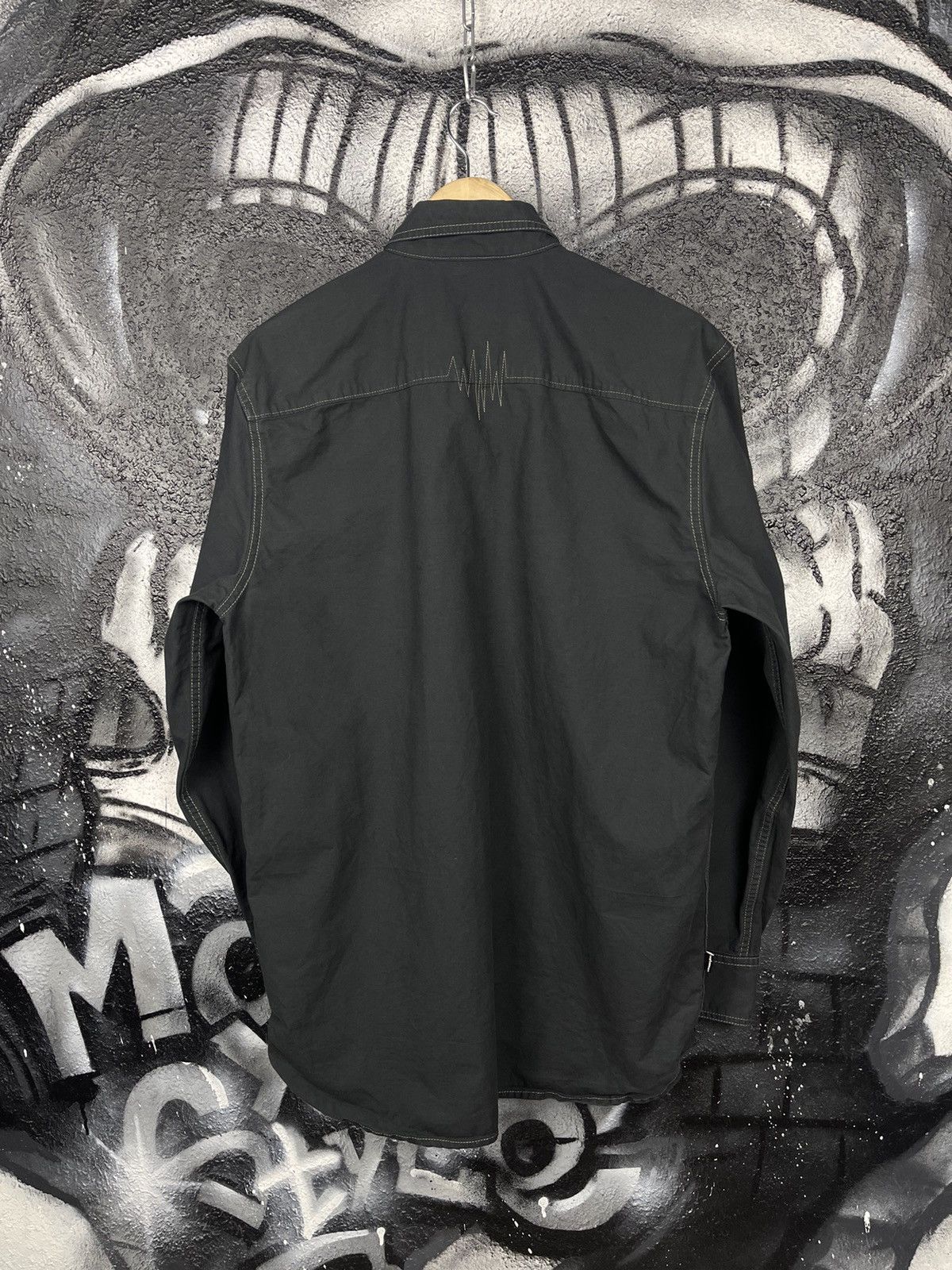 The Hundreds The Hundreds Y2K Black Cotton 1/2 Button Shirt Men’s Size L Size US M / EU 48-50 / 2 - 8 Thumbnail