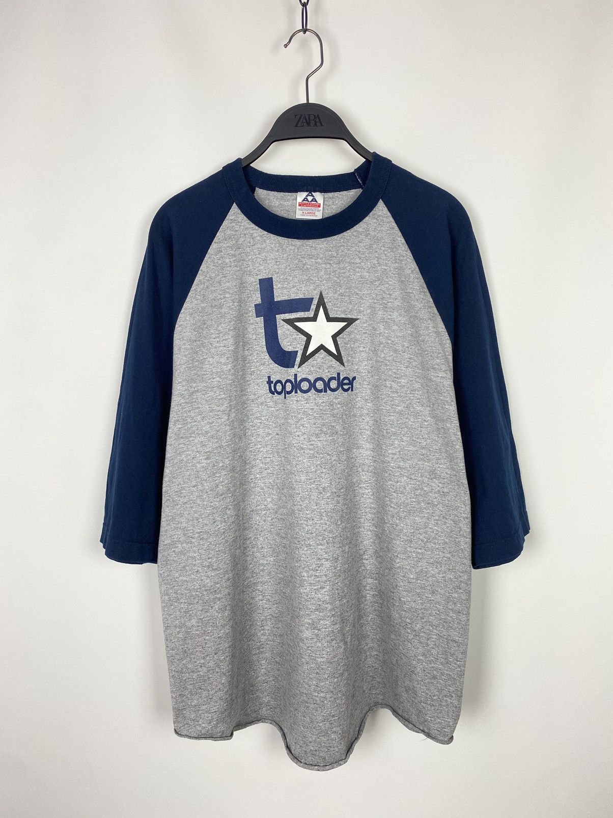 2000’s Vintage Toploader Star Graphic Raglan 3/4 Long Sleeve