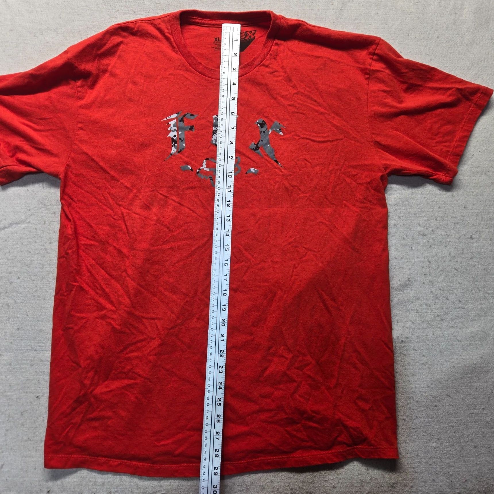 Fox Racing Fox Racing T-Shirt Men's XL Red Short Sleeve Cotton Racing American 2020s Size US XL / EU 56 / 4 - 6 Thumbnail