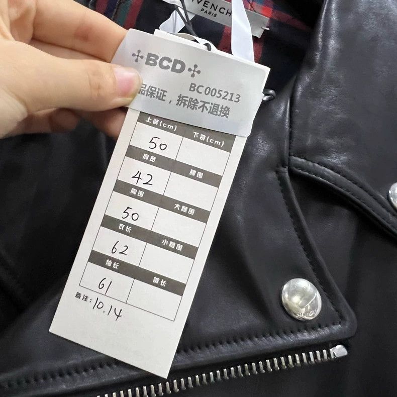 Givenchy Givenchy Size50 Black Multi-Zipper Motorcycle Leather Jacke Size US M / EU 48-50 / 2 - 5 Thumbnail