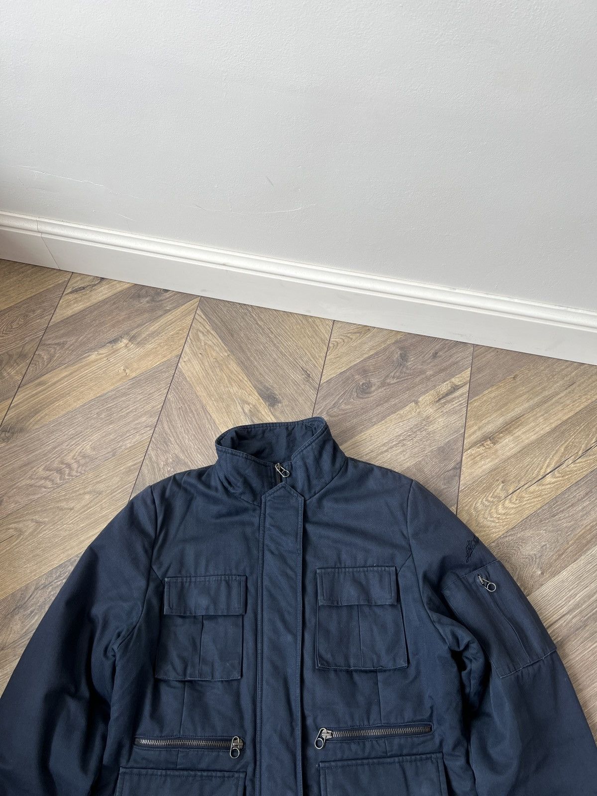 JET SET Vintage Jet Set women’s Navy Multi pocket Field Jacket Size XS / US 0-2 / IT 36-38 - 4 Thumbnail