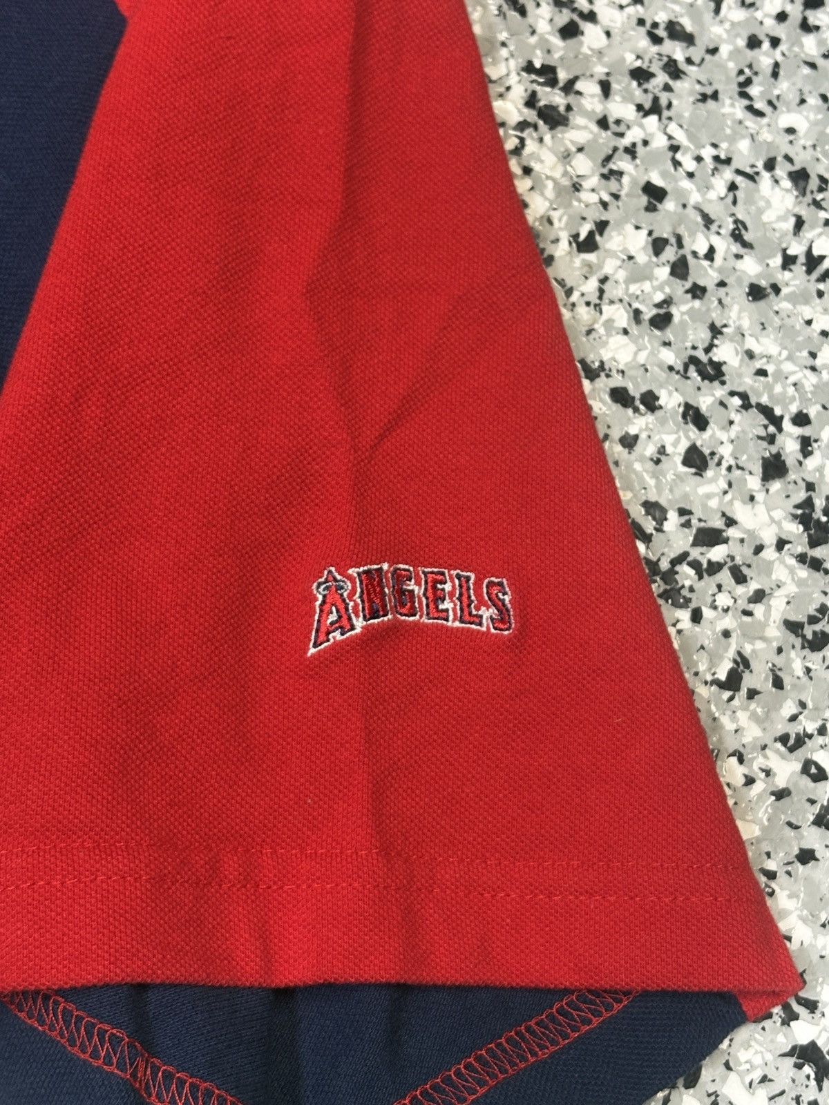 MLB Vintage CSA Anaheim Angels MLB Red/Navy Polo Shirt Sz L 0635 Size US L / EU 52-54 / 3 - 5 Thumbnail