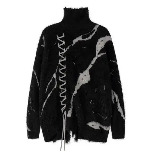 Other Hip Hop Men's Knitwear Sweater Black Turtleneck Size US L / EU 52-54 / 3 - 1 Thumbnail