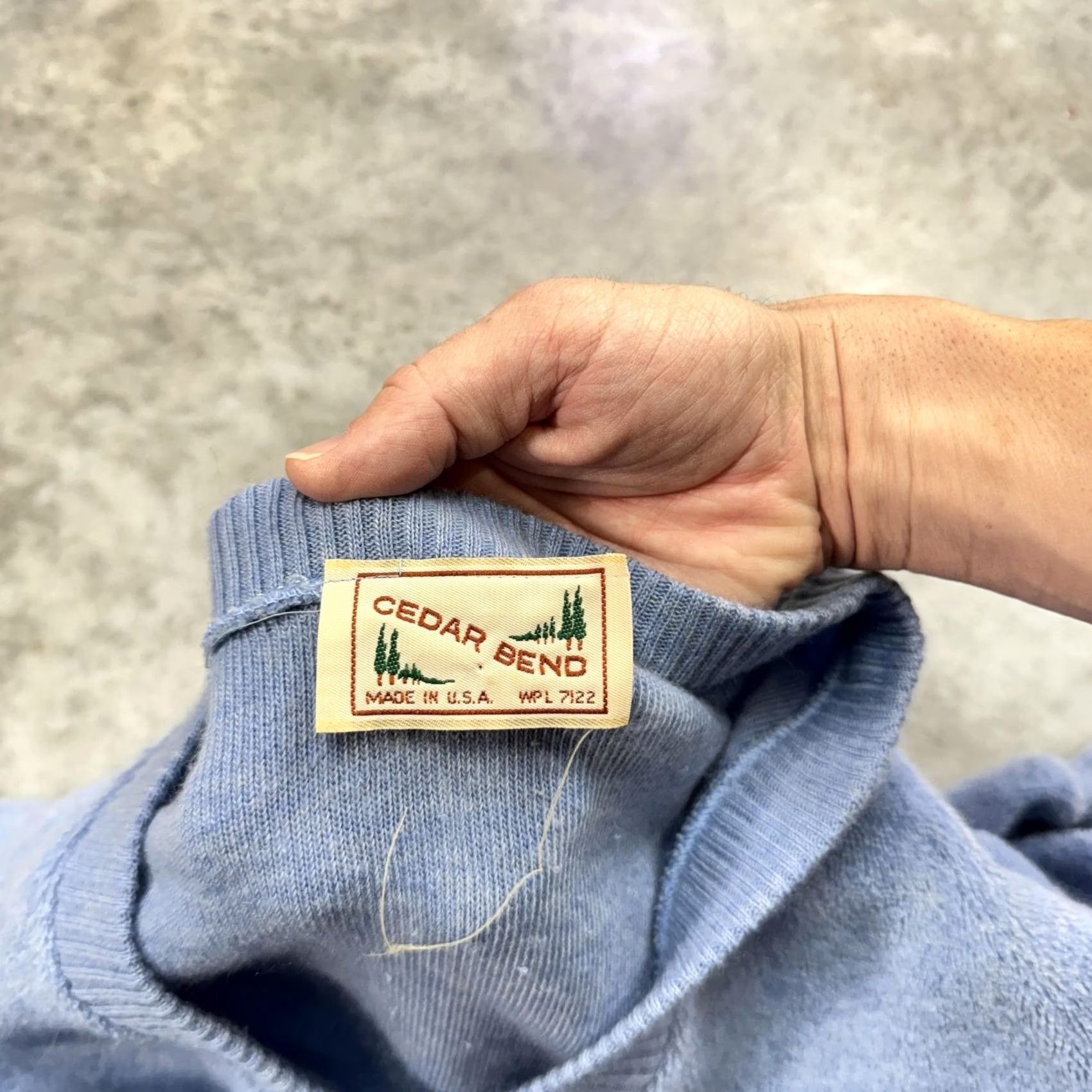 Vintage VINTAGE Cedar Bend Sweater Mens L Blue Crewneck Pullover USA 90s Size US L / EU 52-54 / 3 - 4 Thumbnail