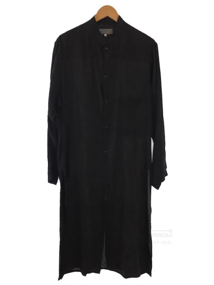 Yohji Yamamoto Black Long-Sleeve Button-Up Shirt. Size US S / EU 44-46 / 1 - 1 Thumbnail
