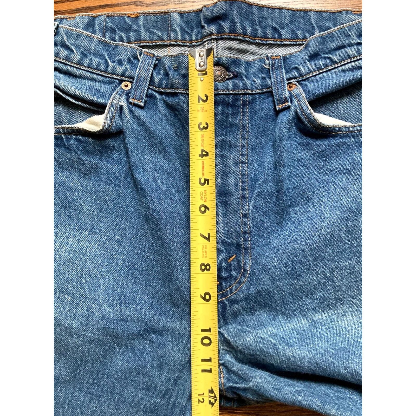 Levi's VINTAGE Levi's 505 Orange Tab USA Made Jeans Mens 36x32 Denim Straight 5-Pocket Blue Distressed 80s 90s Rockabilly Workwear Size US 36 / EU 52 - 7 Thumbnail