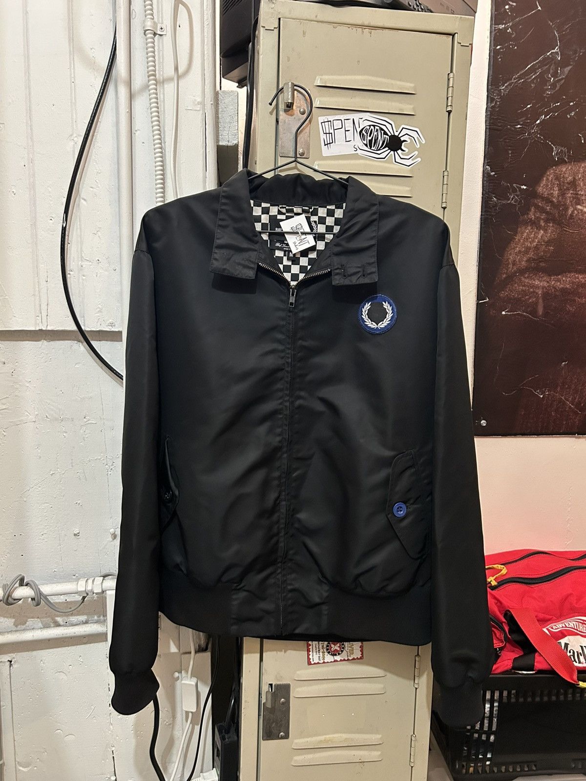 Raf Simons AW04-05 “Waves” asymmetrical-zip rider jacket