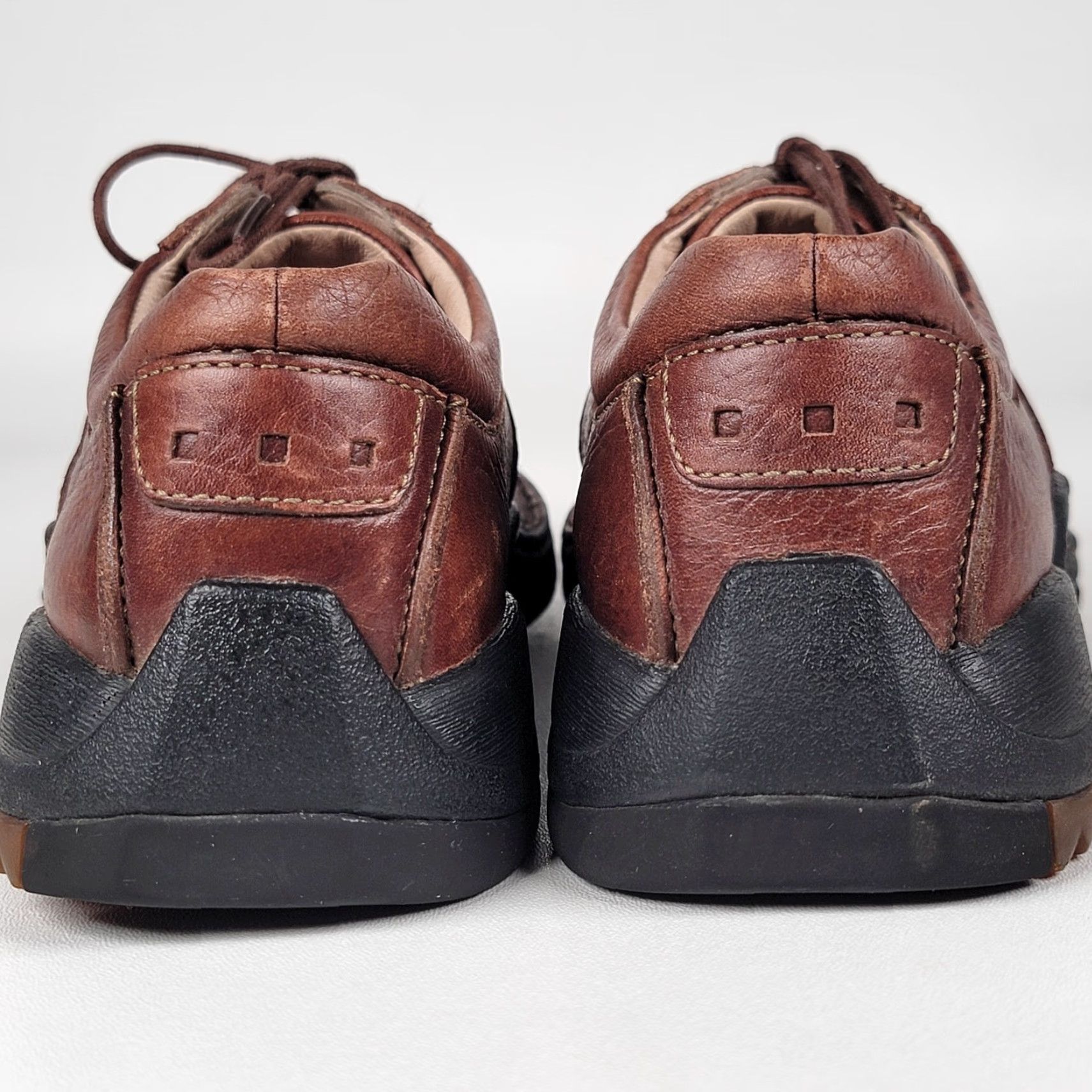 Clarks Clarks Leather Lace-Up Comfort Casual Walking Sneakers for Men 8 M Brown Oxford Shoes Mens Size US 8 / EU 41 - 6 Thumbnail
