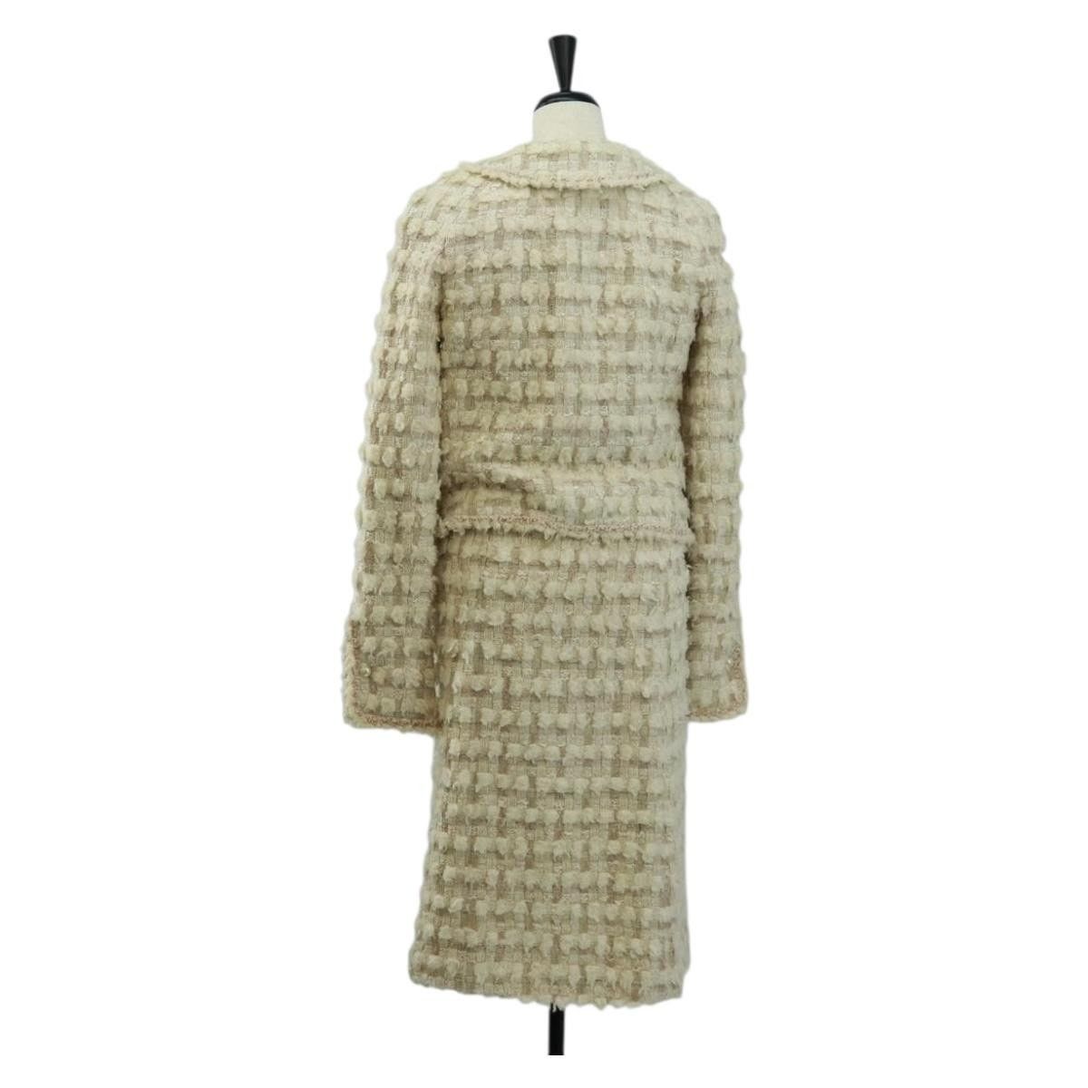Chanel Chanel Tweed Jacket Skirt Setup Size US XXS / EU 40 - 2 Thumbnail