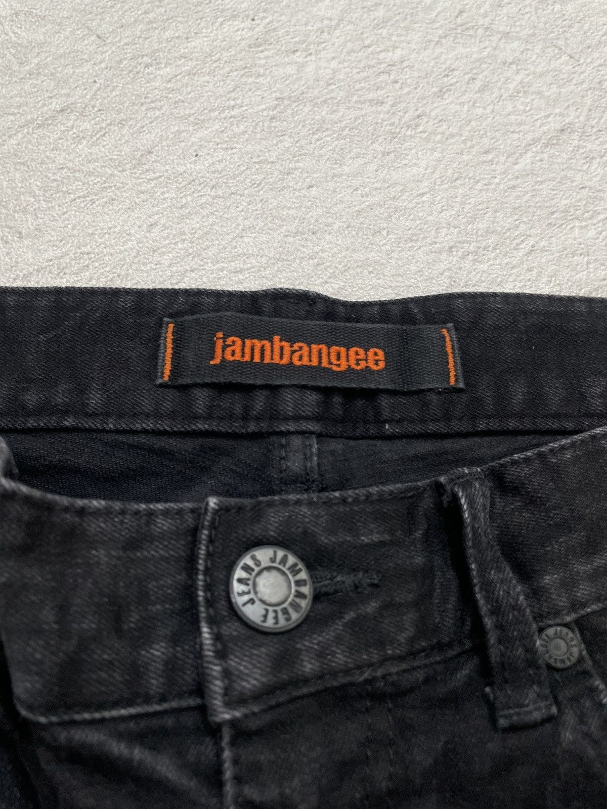 Japanese Brand Jambange Distressed Washed Black Jeans y2k Size US 30 / EU 46 - 11 Thumbnail