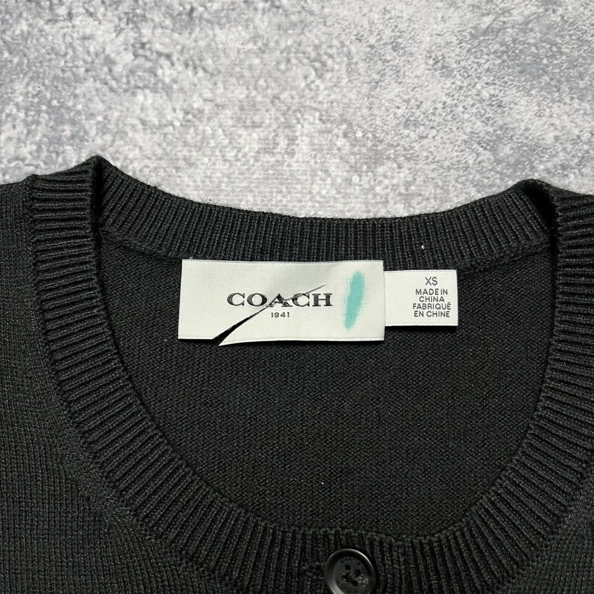 Coach Coach Black Cardigan Sweater Luxury Designer Size XS / US 0-2 / IT 36-38 - 3 Thumbnail